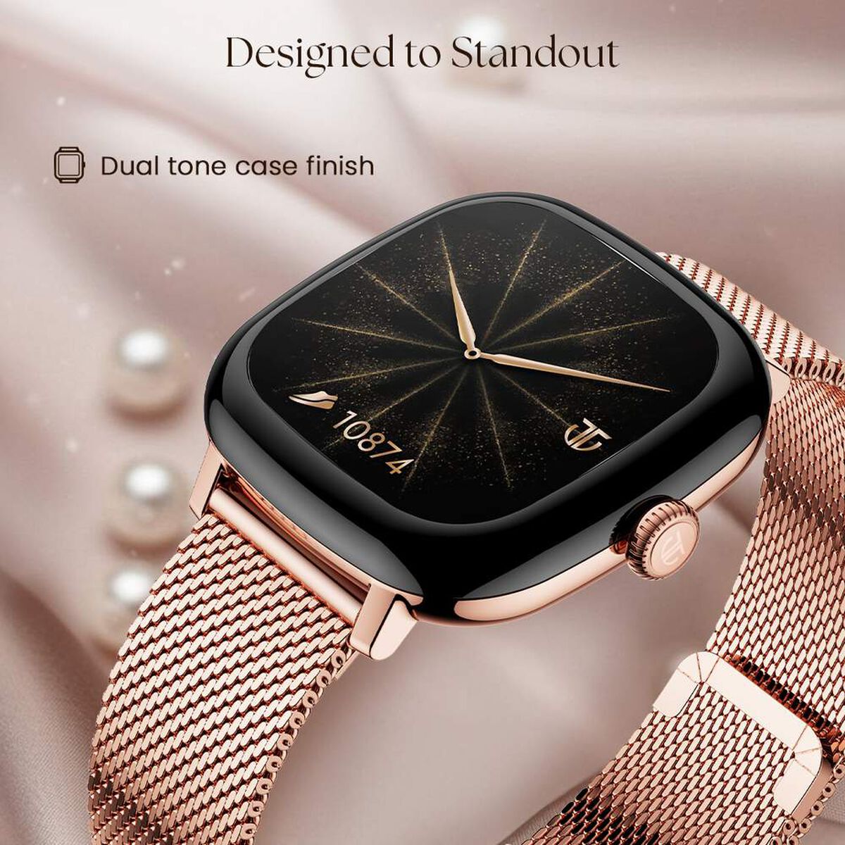 Titan AiRA Women Smartwatch 1.70" inch AMOLED Display, AI Chat, Functional Crown, Luna Wellness, 24/7 Health Suite. 4