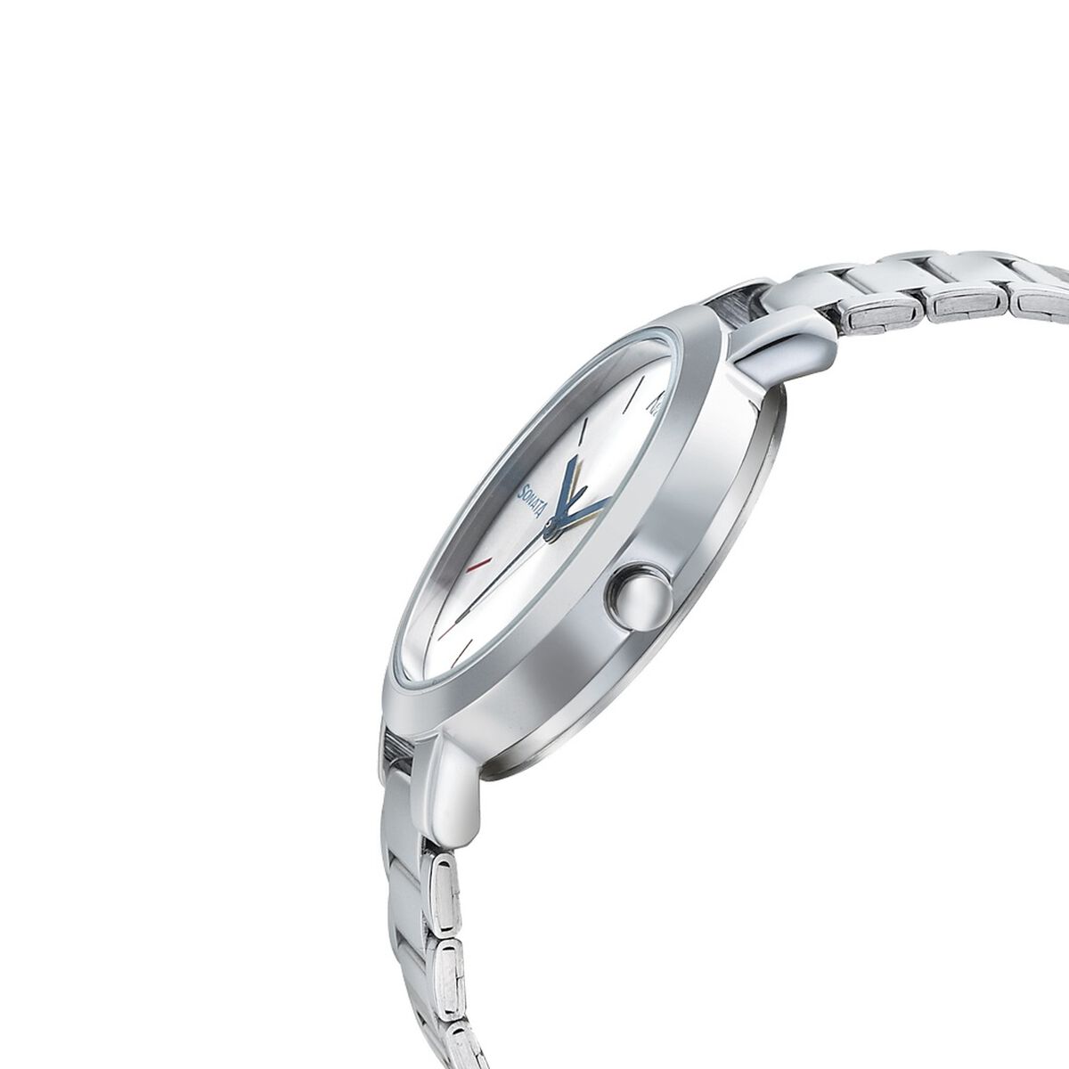 Sonata Quartz Analog Silver Dial Stainless Steel Strap Watch for Women 3