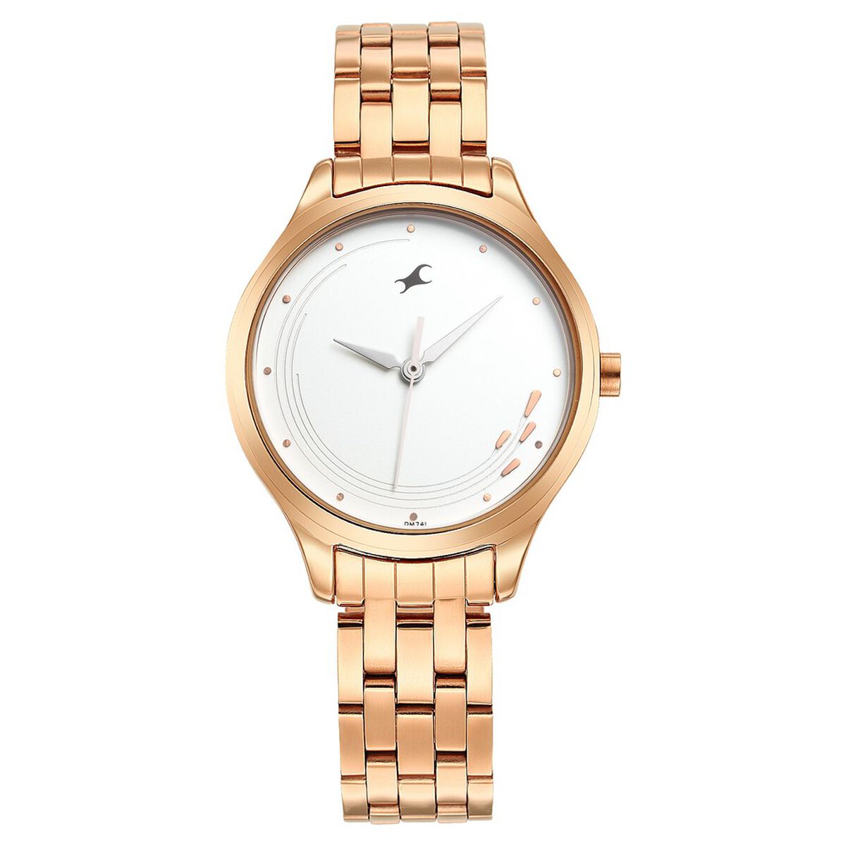 Fastrack Stunners Quartz Analog White Dial Stainless Steel Strap Watch for Girls 3