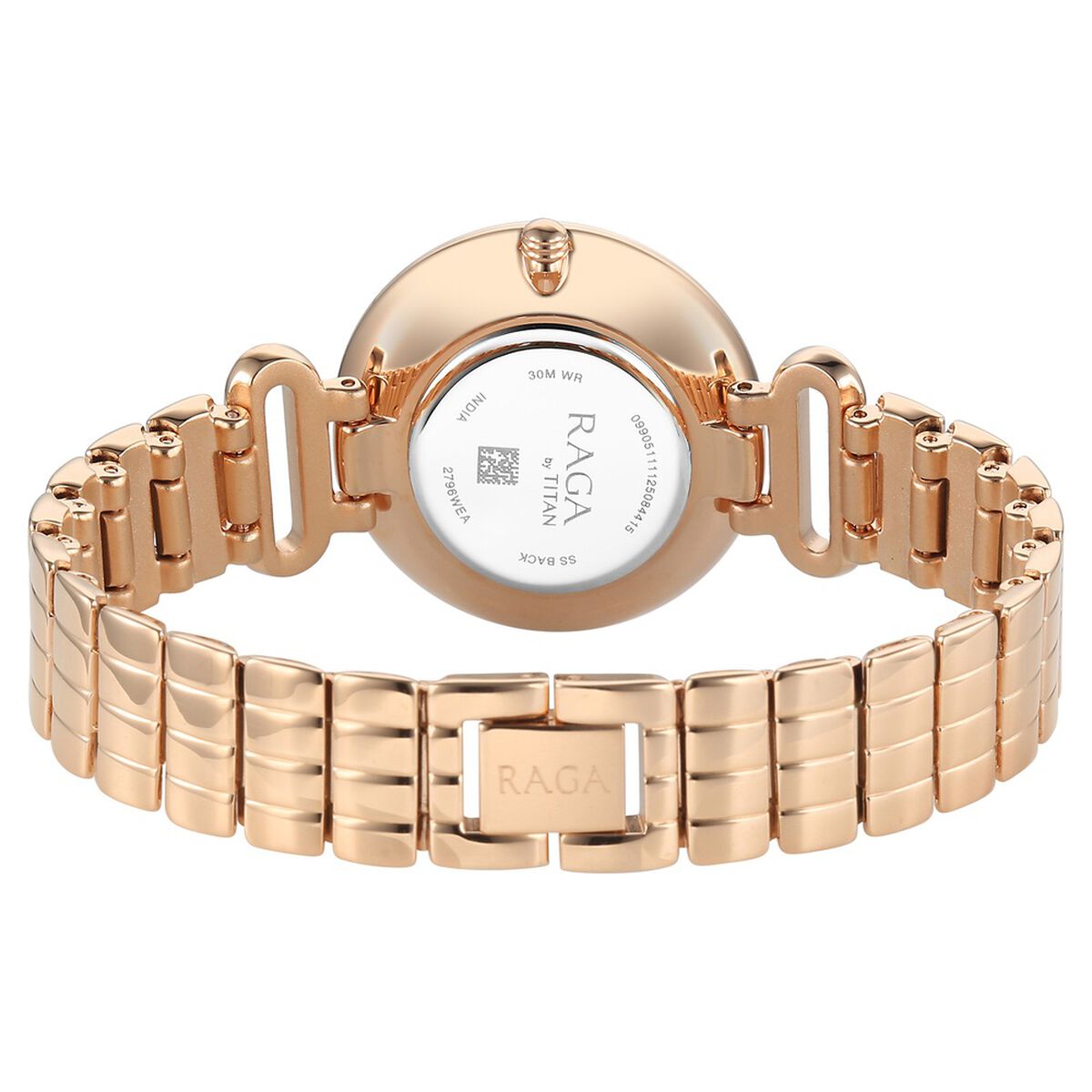 Titan Raga DEC Blaze Quartz Analog Rose Gold Dial Rose Gold Metal Strap Watch For Women 5