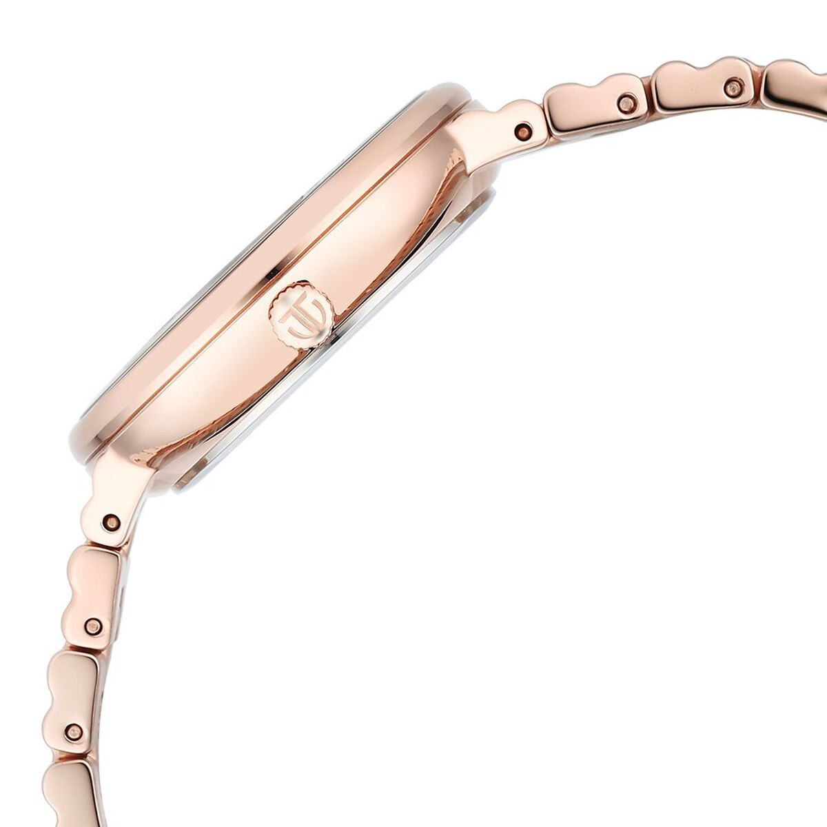 Titan Purple Aura Quartz Analog Rose Gold Dial Rose Gold Stainless Steel Strap Watch For Women 4