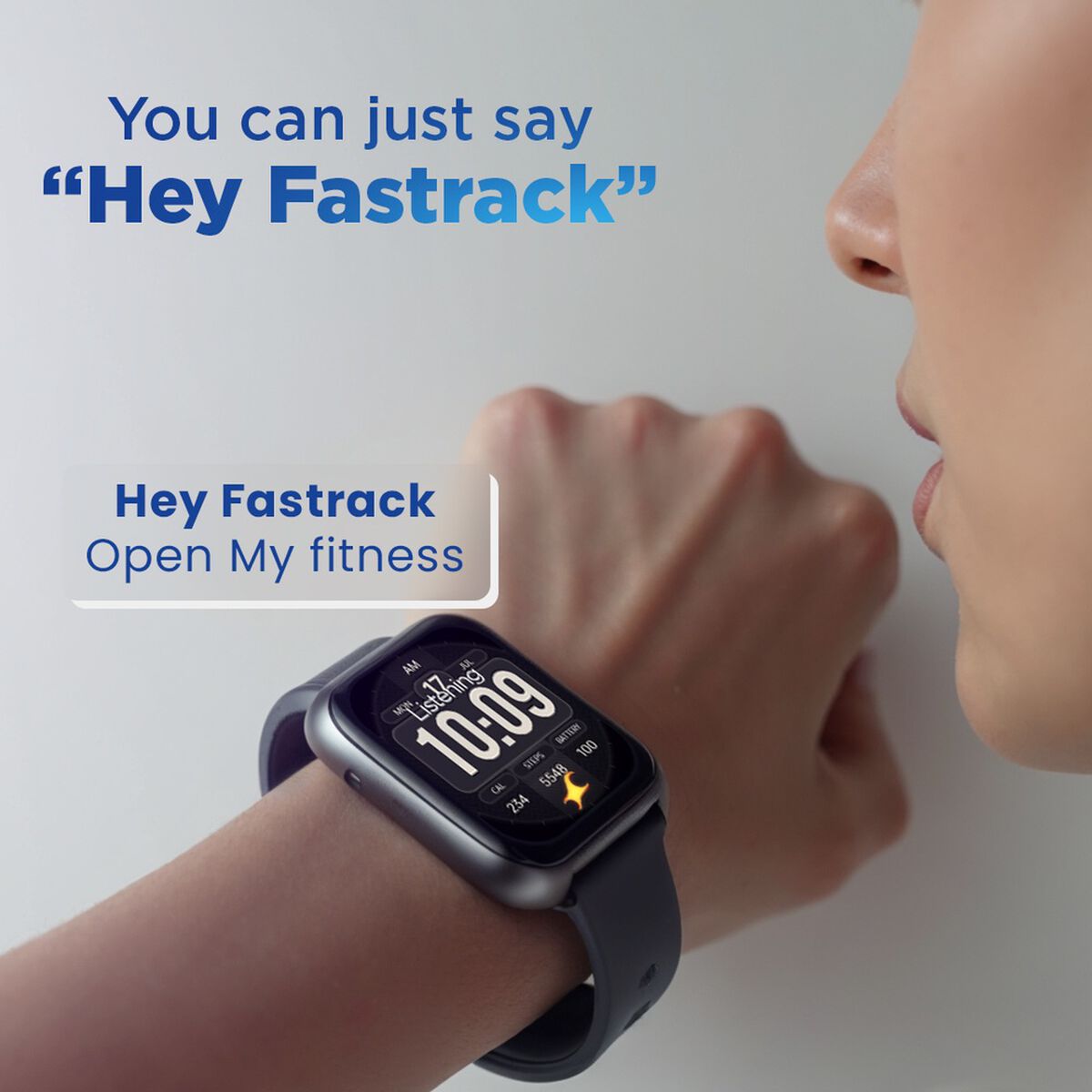 Fastrack VOX Plus - 4.69 cm Ultra Vu Display, IP68 Smartwatch, To do list, Offline Voice Commands, Functional Crown 4