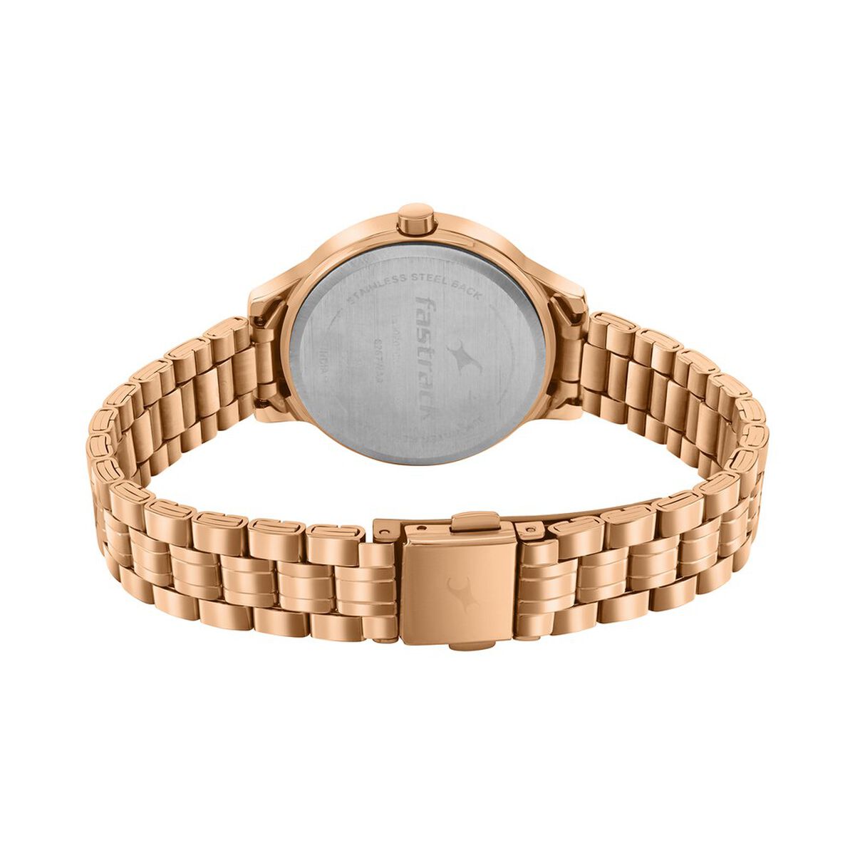 Fastrack Stunners Quartz Analog Rose Gold dial Stainless Steel Strap Watch for Girls 5