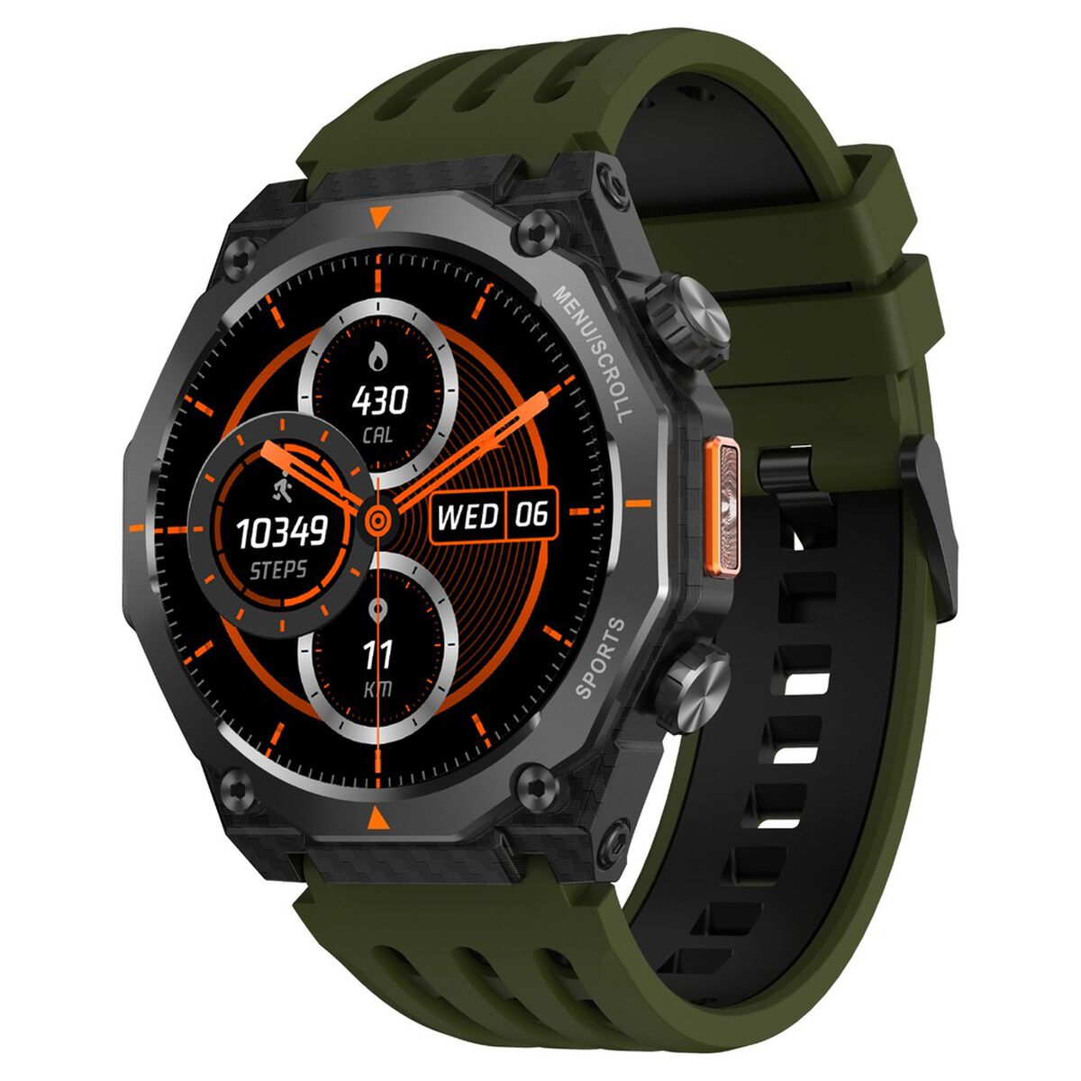 Fastrack Xtreme Adventure Smartwatch with 1.43" AMOLED Display, Dual Push Button, Dual Tone Strap, Multiple Menu Styles 1