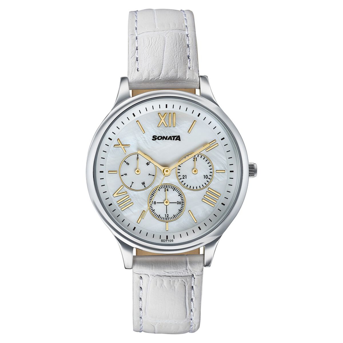 Sonata Women's Work Wear leather Watch - Premium Multifunction design for everyday style 1