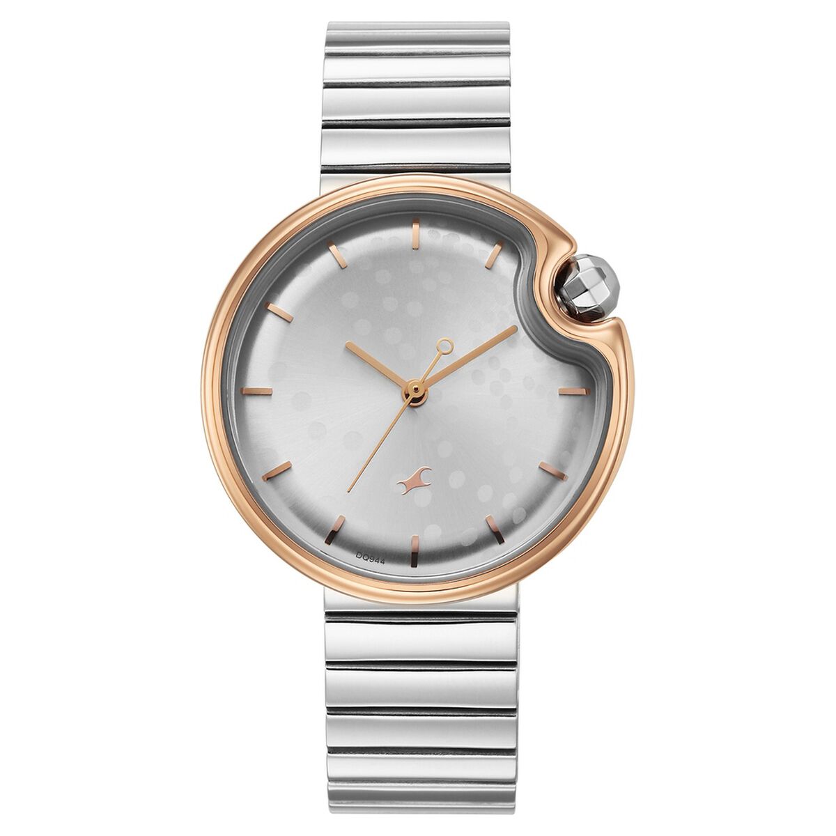 Fastrack Groove Analog with Silver Dial Silver Metal Strap Watch for Girls 2