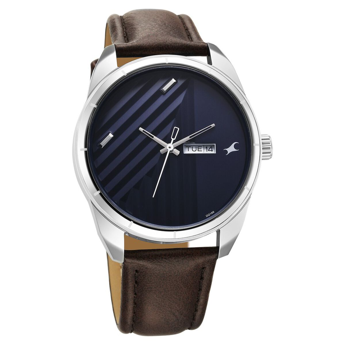 Fastrack Fleek Quartz Analog with Day and Date Blue Dial Leather Strap Watch For Guys 2
