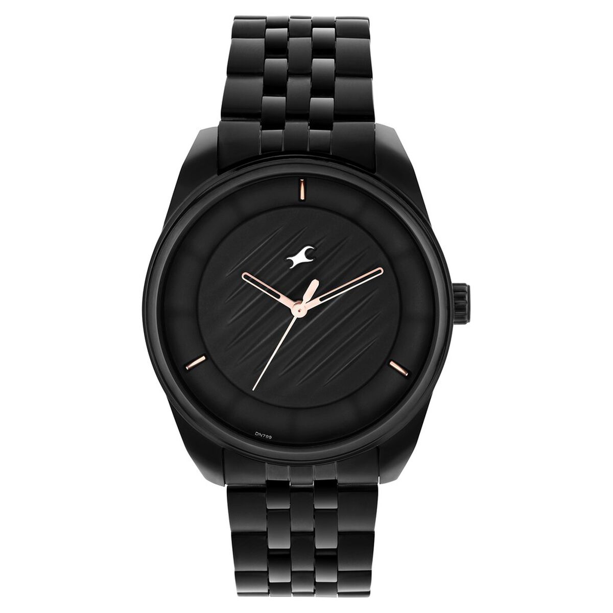 Fastrack Crush Quartz Analog Black Dial Stainless Steel Strap Watch for Guys 1