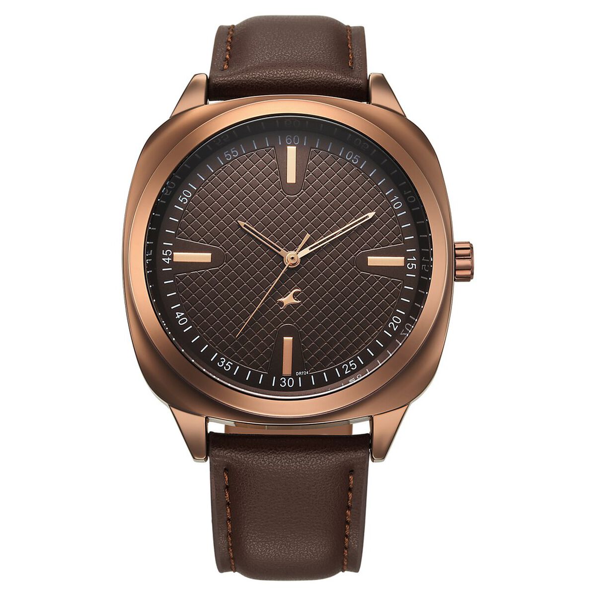 Fastrack Stunners X Quartz Analog Brown Dial Leather Strap Watch For Guys 1