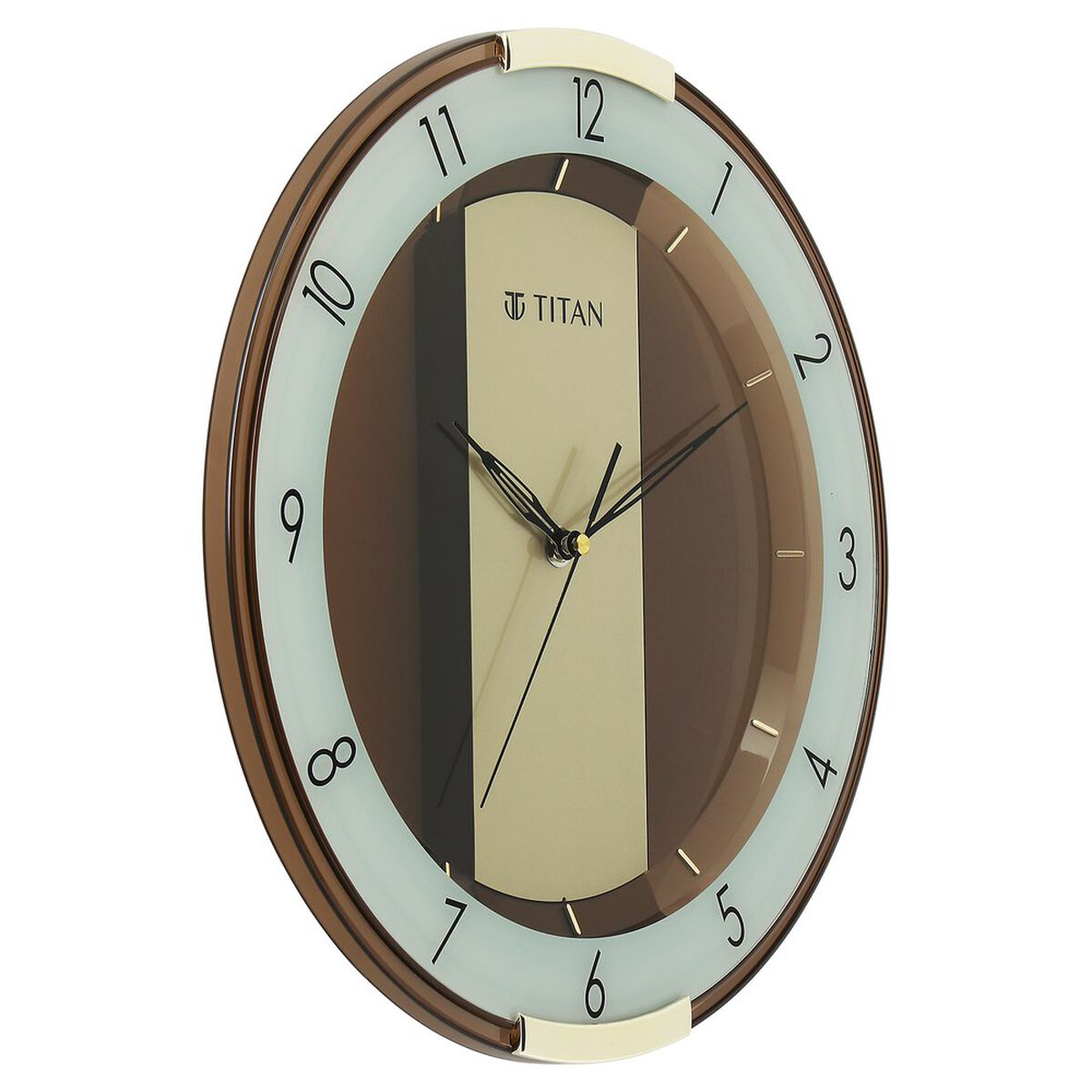 Titan Contemporary Multicoloured Wall Clock with a partly Semi-transparent Dial 33.80 x 33.80 cm - Medium Size 3
