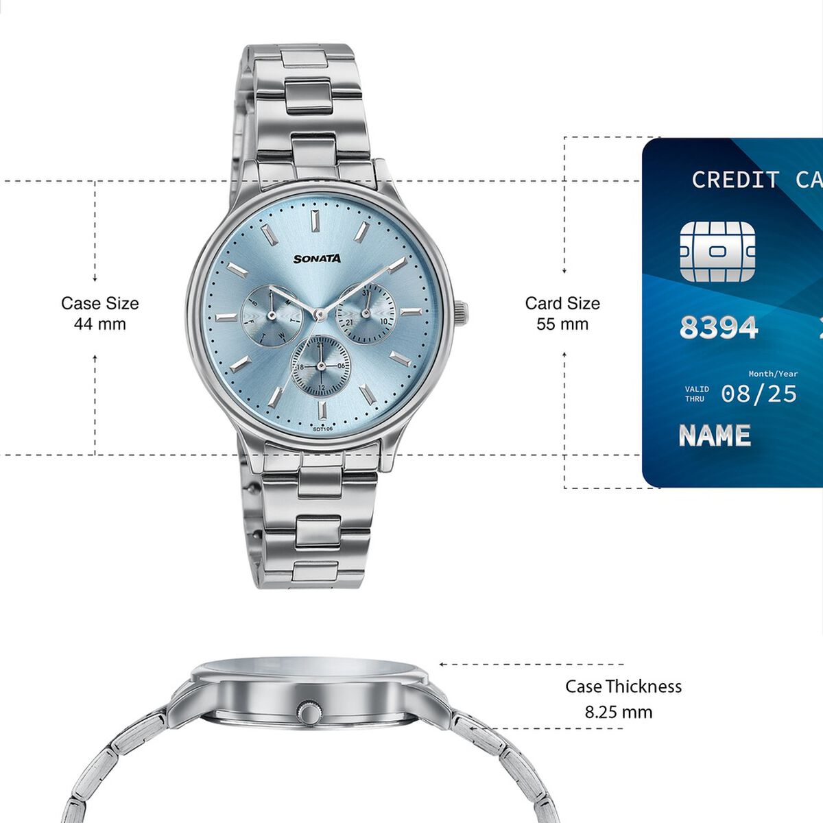 Sonata Women's Work Wear blue dial Watch - Premium Multifunction design for everyday style 4