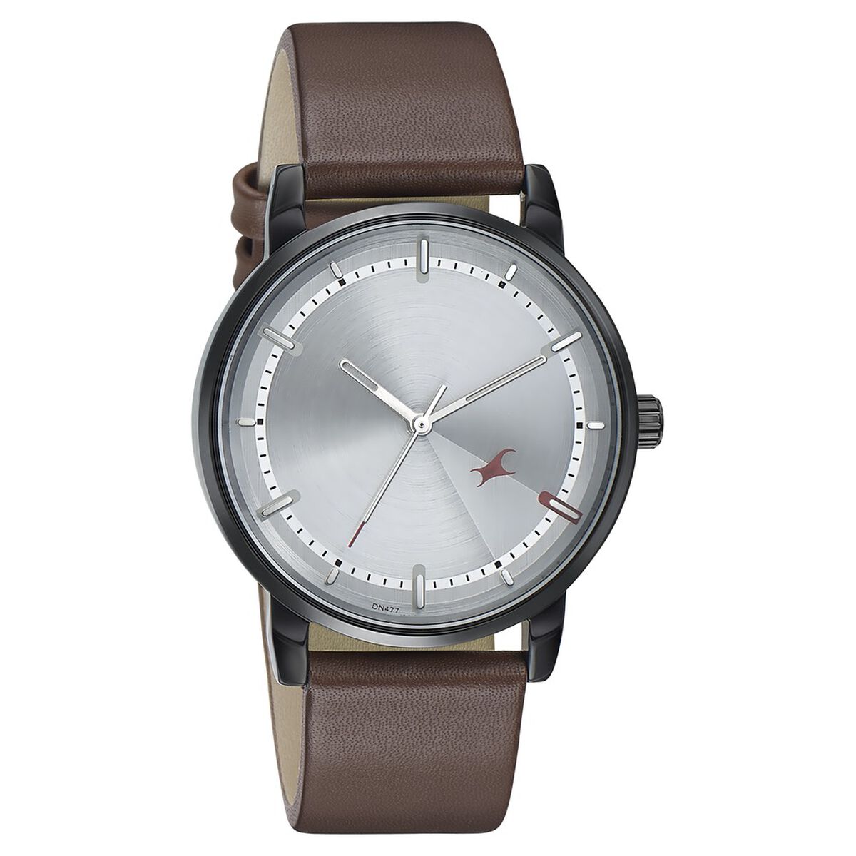 Fastrack Style Up Silver Dial Leather Strap Watch for Guys 1