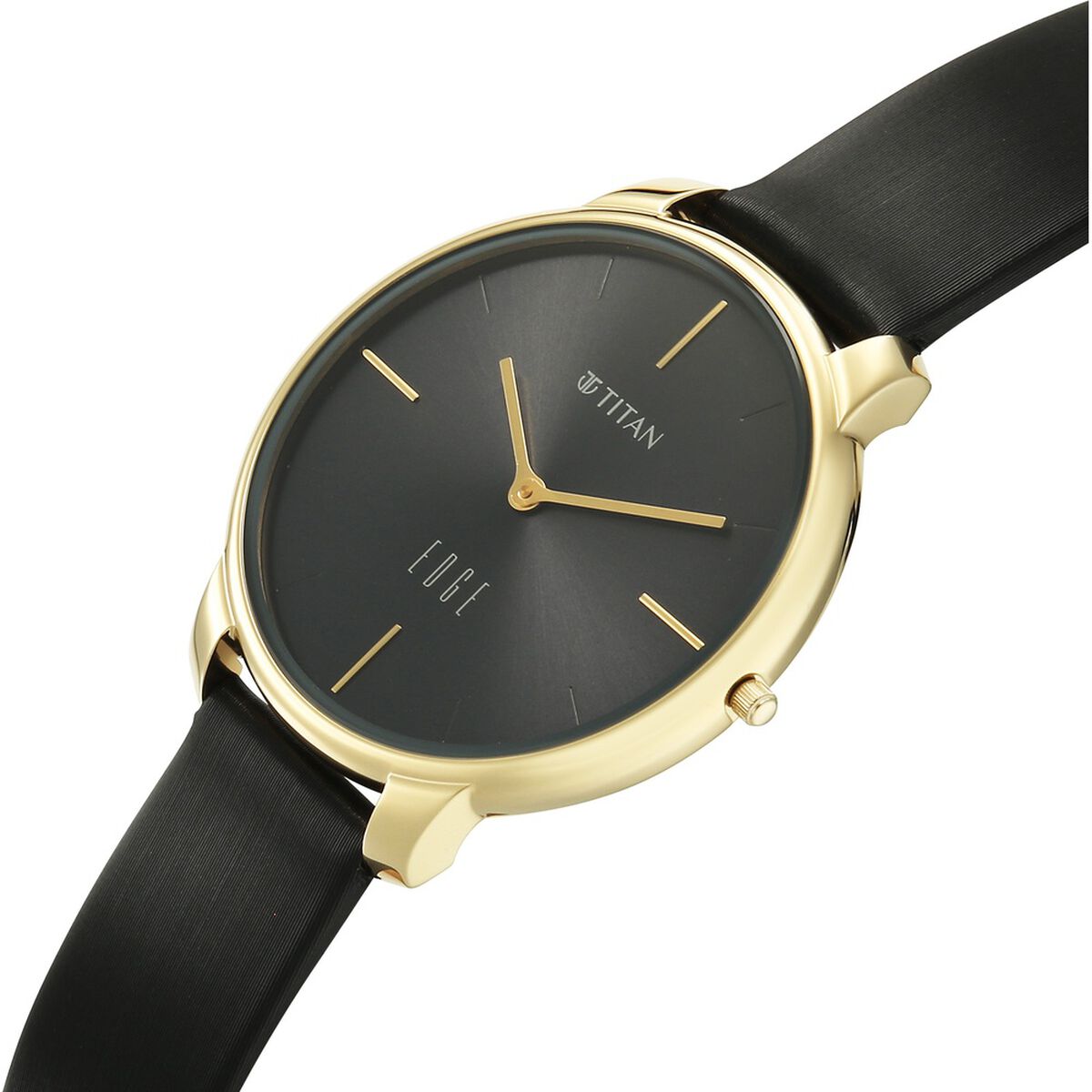 Edge Velora Quartz Analog Black Dial Two Toned Leather Strap Watch For Women 4