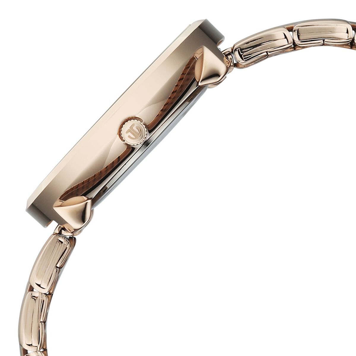 Titan Neo Quartz Analog White Dial Rose Gold Metal Strap Watch For Women 4