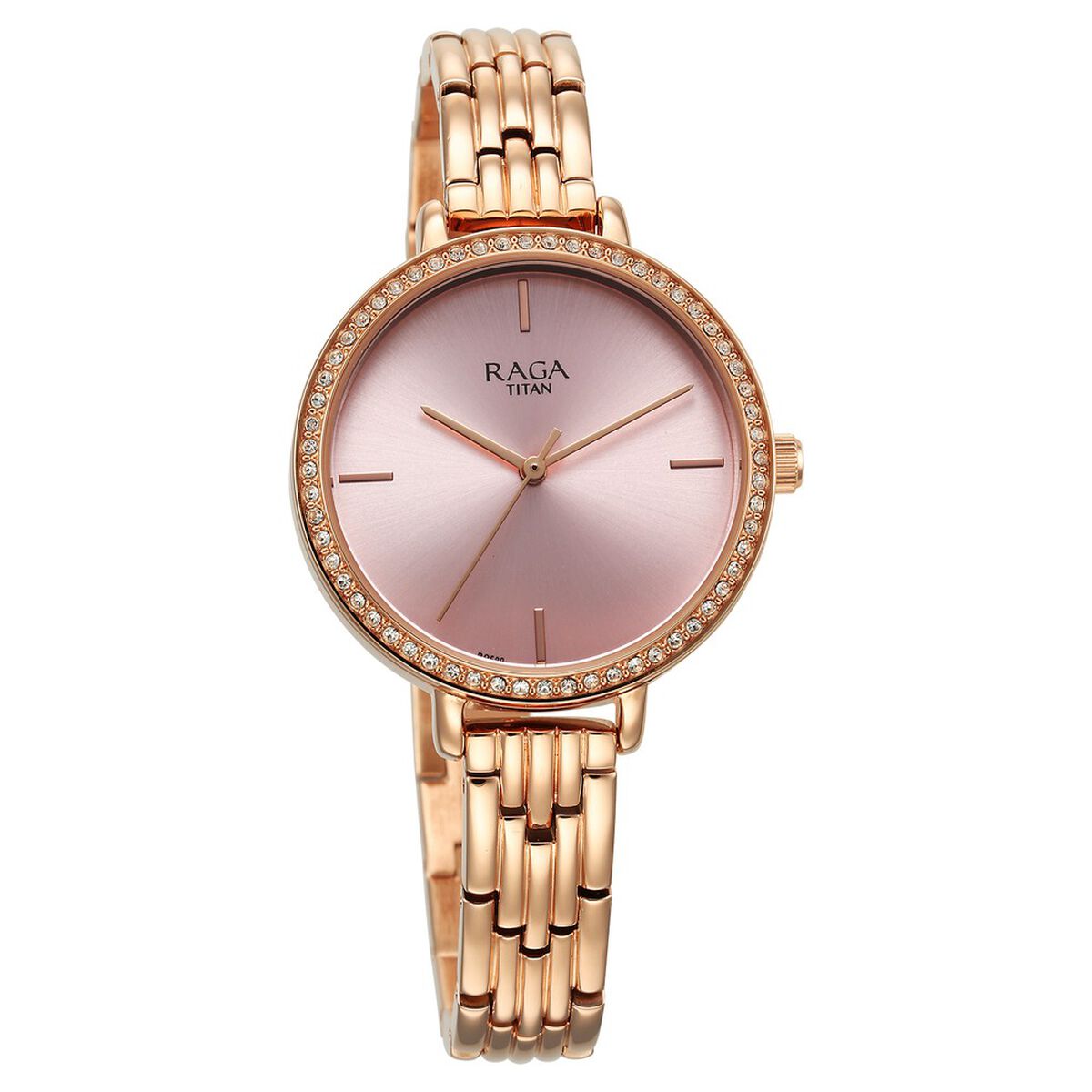 Titan Raga Showstopper Quartz Analog Pink Dial Metal Strap Watch for Women 2