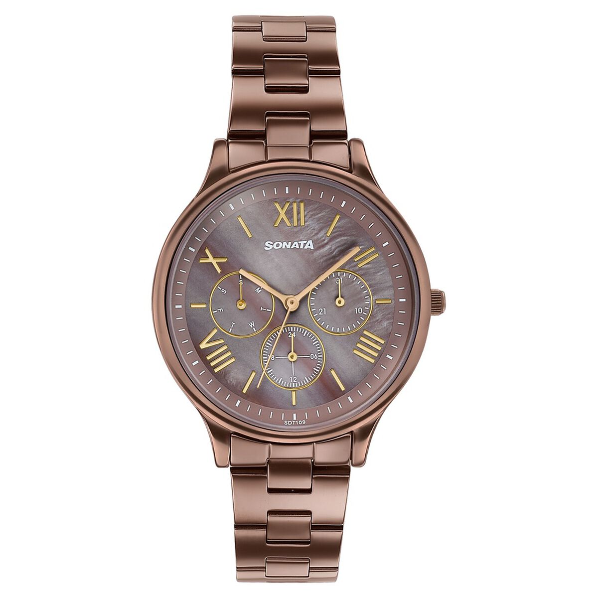 Sonata Women's Work Wear beautiful brown Watch - Premium Multifunction design for everyday style 1