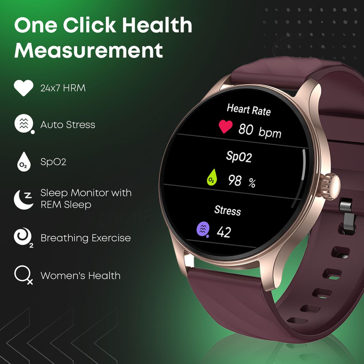 Fastrack Jupiter R1 With 3.50 cm, BT Calling, 100+ Sports Mode, IP68, AI Voice Assistant, Fashion Smartwatch 4
