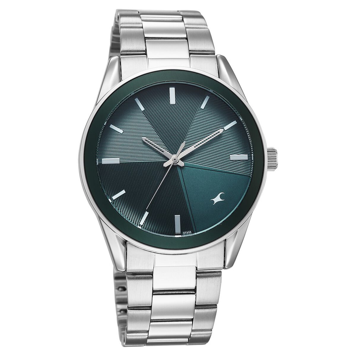 Fastrack Stunners Quartz Analog Teal Dial Silver Stainless Steel Strap Watch For Guys 2