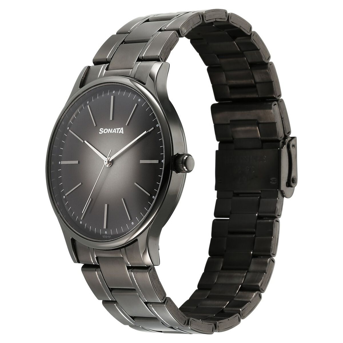 Sonata Aspire Quartz Analog Grey Dial Stainless Steel Strap Watch For Men 2