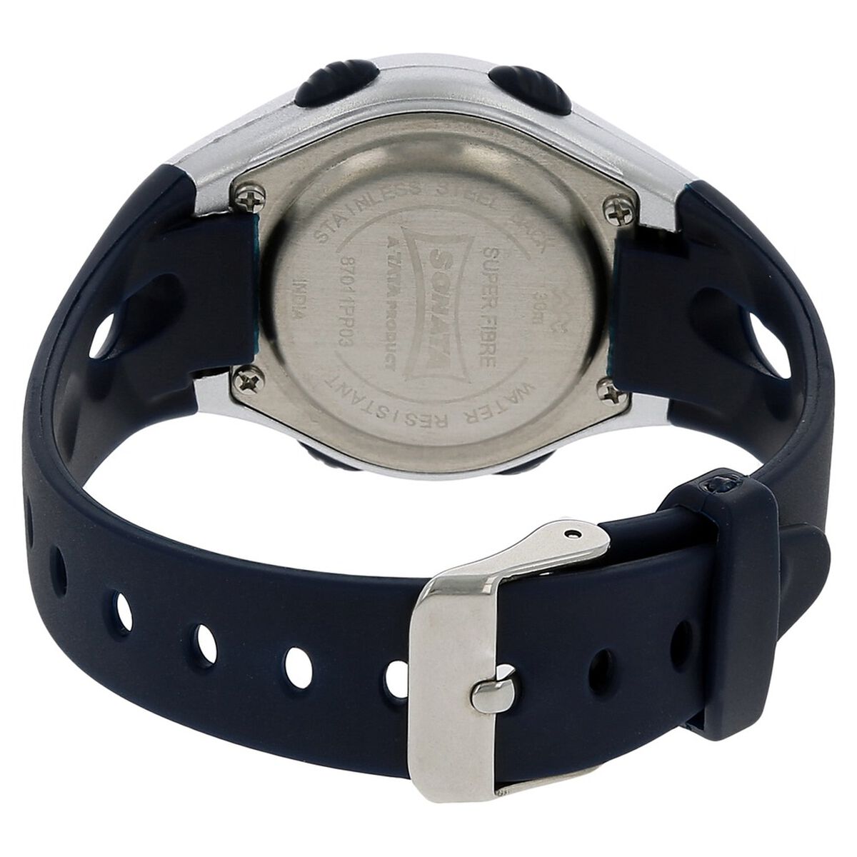 SF Digital Grey Dial Plastic Strap Unisex Watch 4