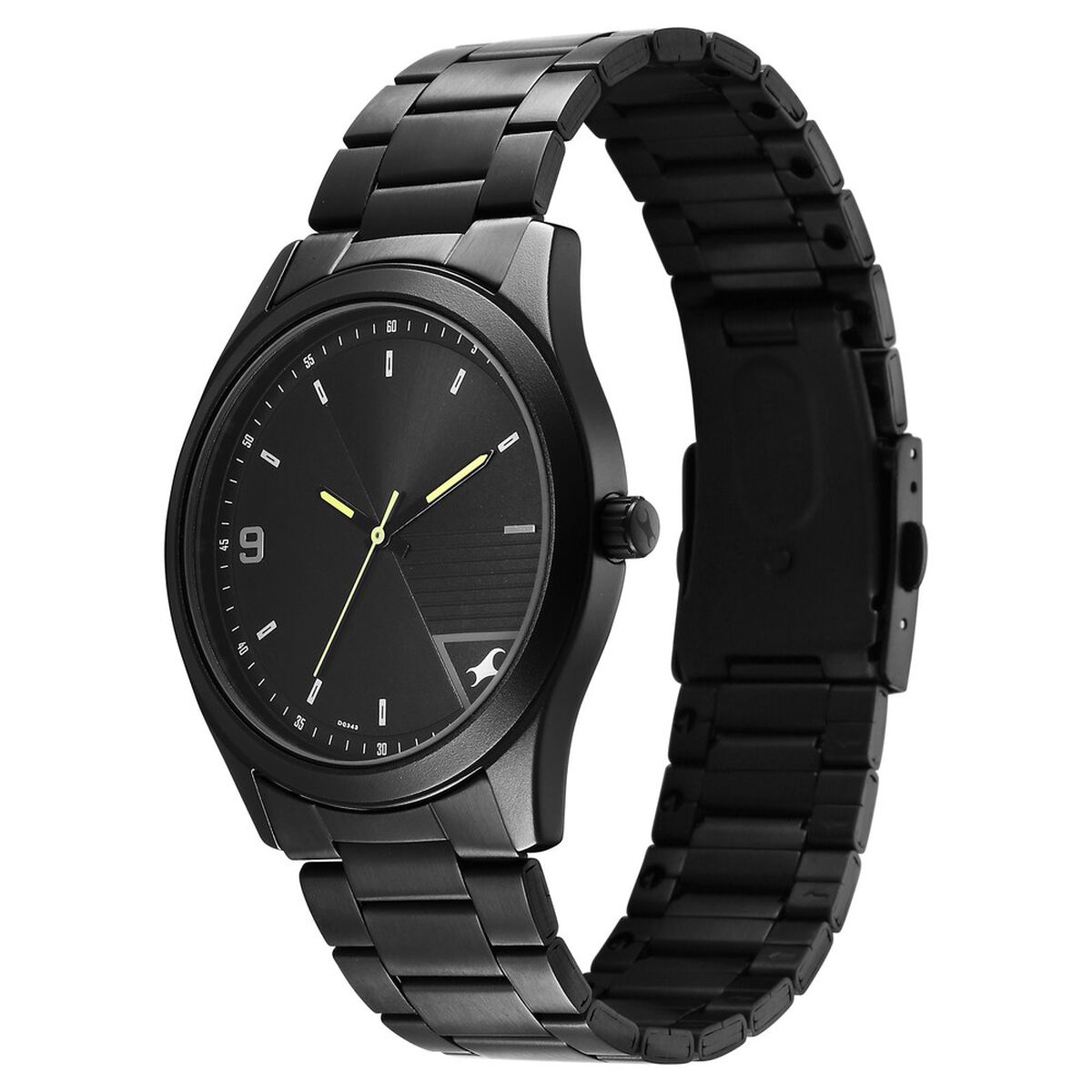 Fastrack Stunners Quartz Analog Black Dial Black Metal Strap Watch For Guys 3