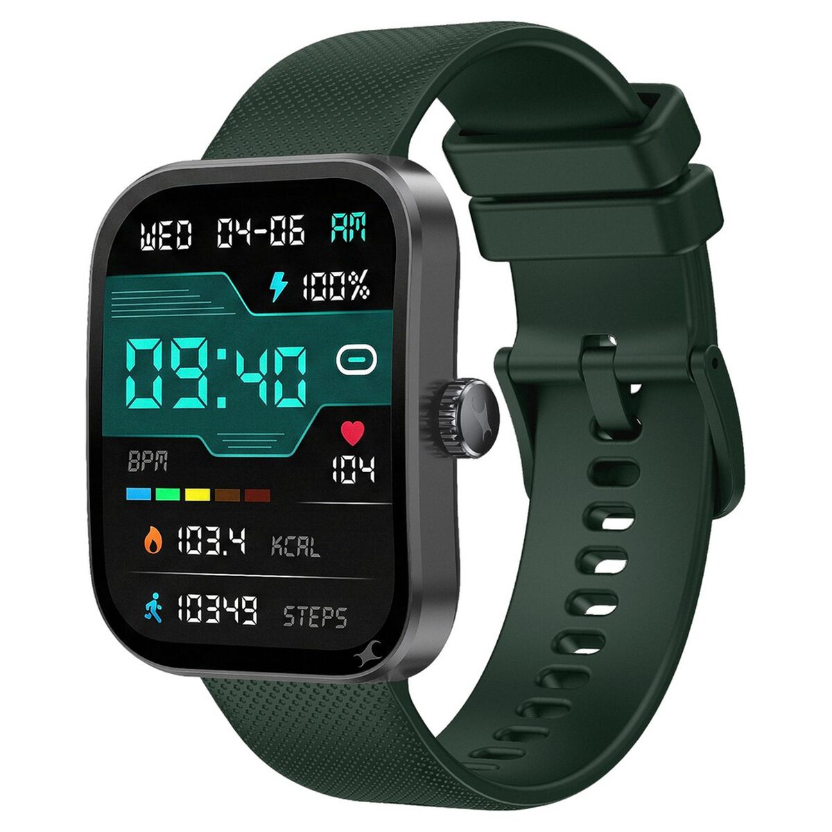 Fastrack Revoltt FS3 Smartwatch with 2.01" TFT Display,Push Button Interactions, HRM, SpO2, Sleep, Rotary Crown, IP68 1
