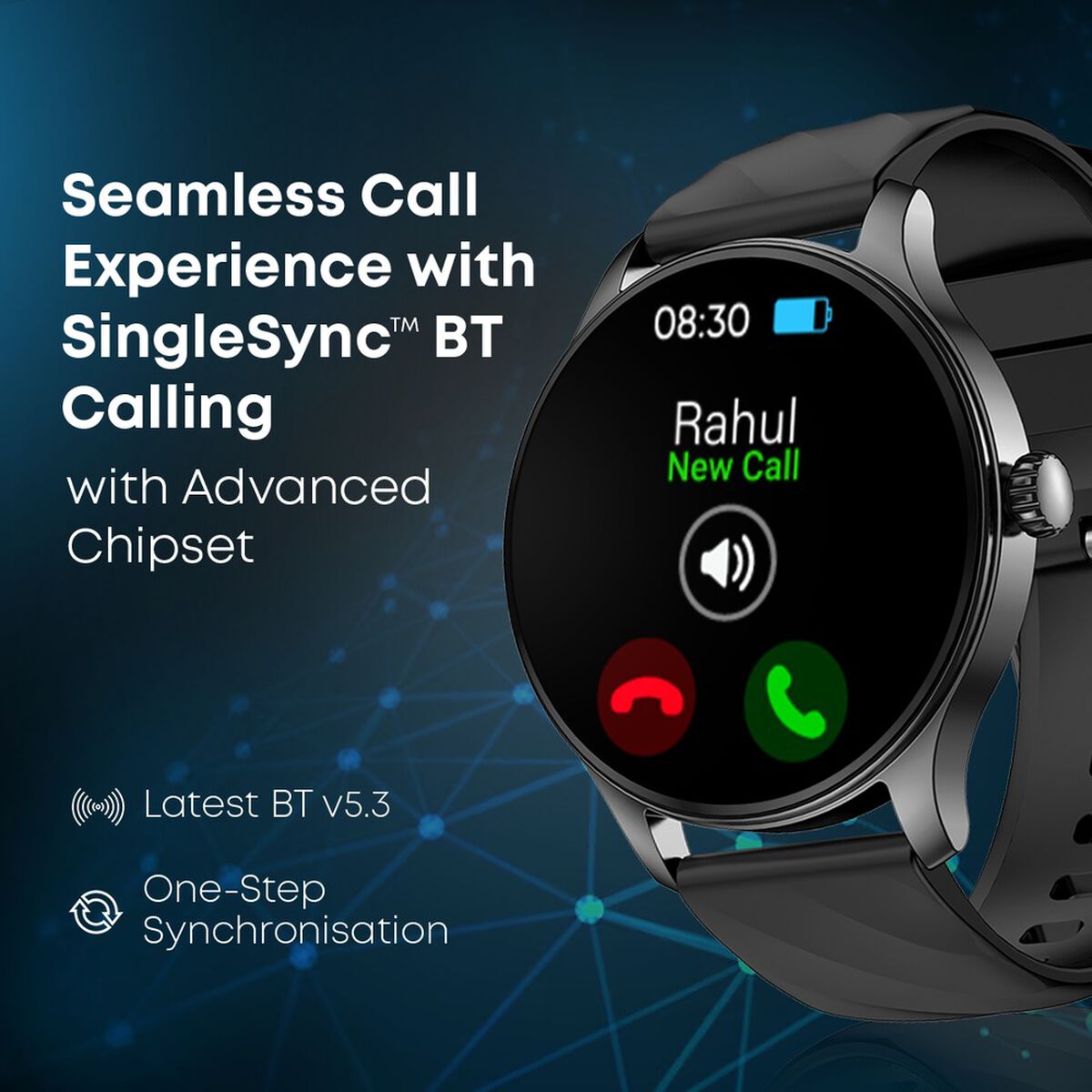 Fastrack Jupiter R1 With 3.50 cm, BT Calling, 100+ Sports Mode, IP68, AI Voice Assistant, Fashion Smartwatch 3