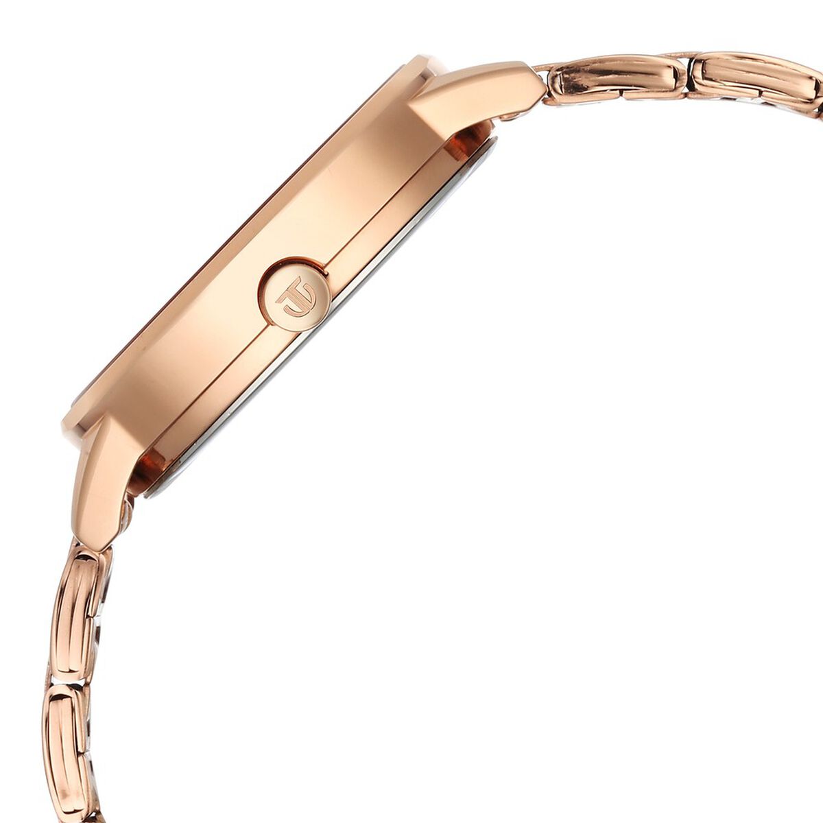 Titan Purple Razzle Dazzle Quartz Analog with Day and Date Pink Dial Rose Gold Stainless Steel Strap Watch For Women 4