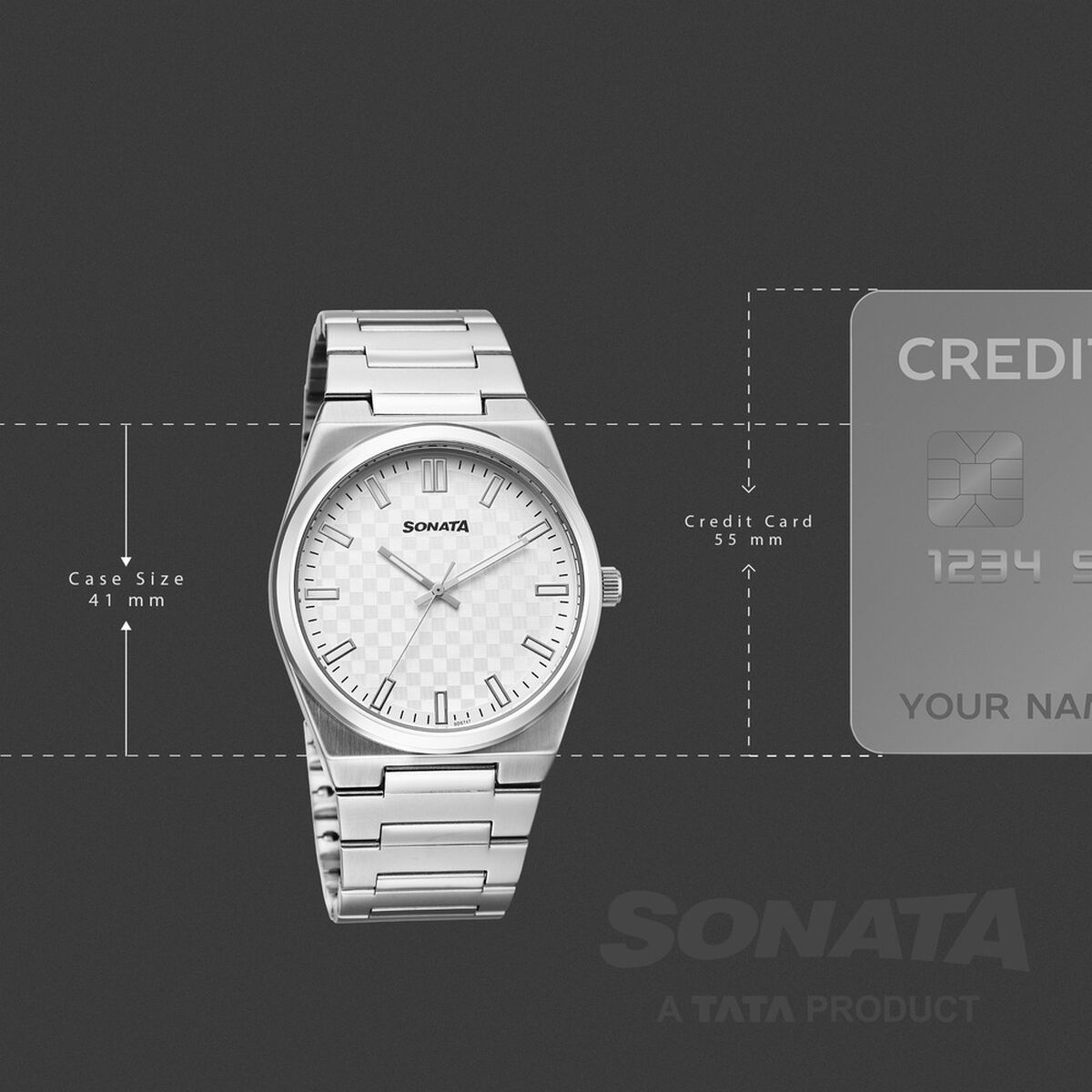 Sonata Festive Quartz Analog Silver Dial Metal Strap Watch For Men 4