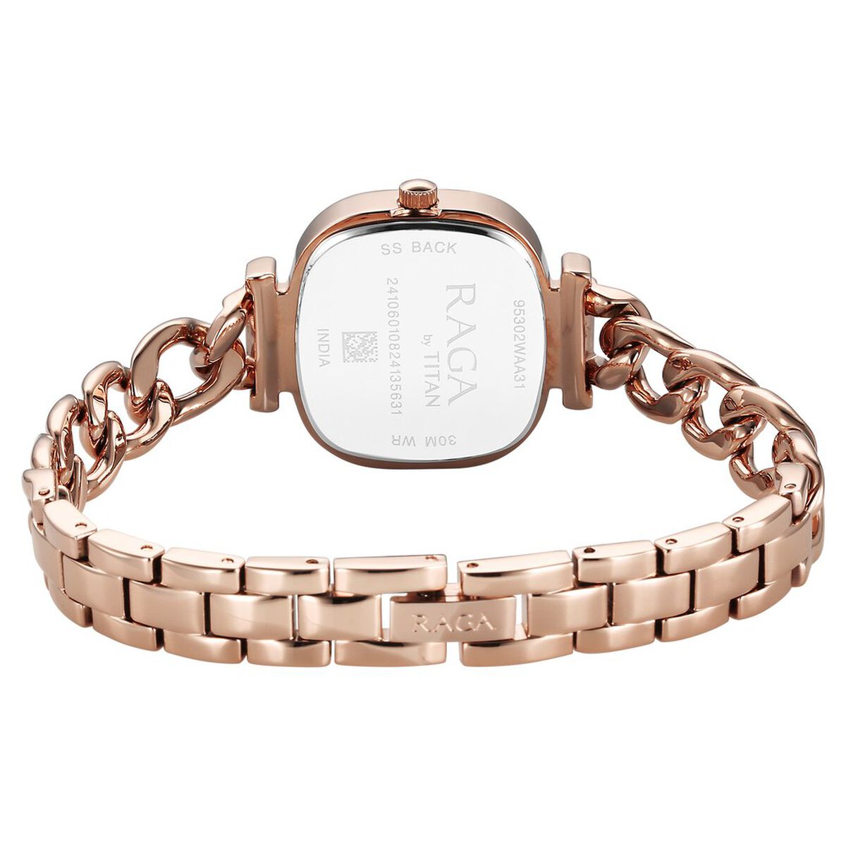 Titan Raga Showstopper Quartz Analog Rose Gold Dial Metal Strap Watch For Women 5
