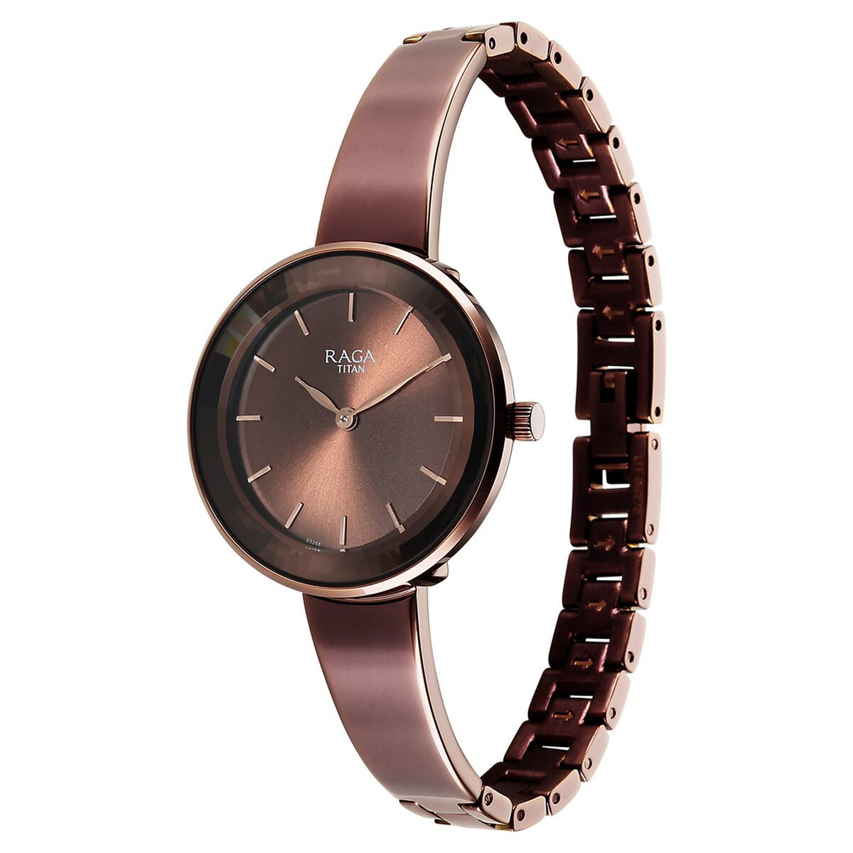 Titan Raga Showstopper Quartz Analog Brown Dial Metal Strap Watch For Women 3