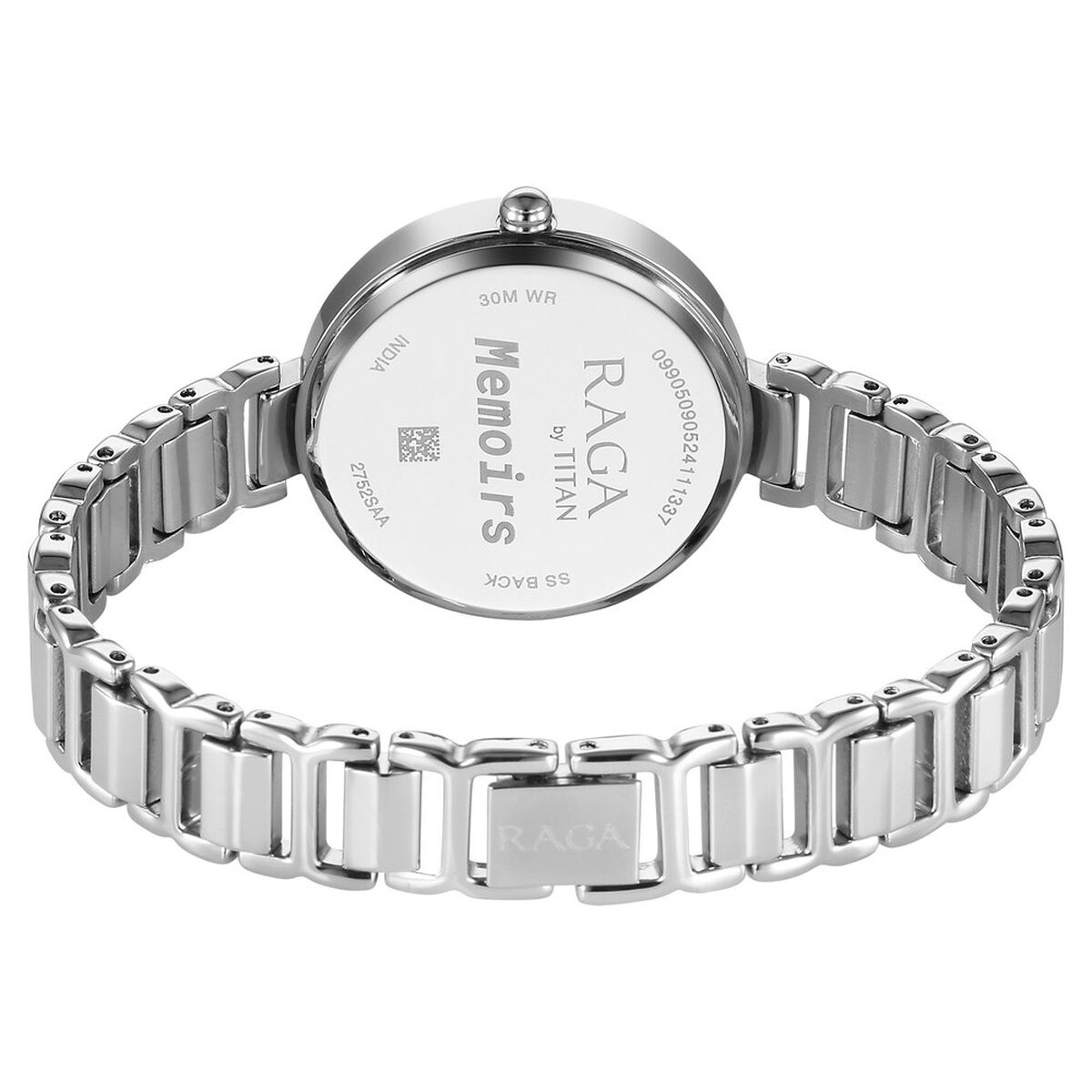 Titan Raga Memoirs Quartz Analog Silver Dial With Silver Color Metal Strap Watch For Women 5