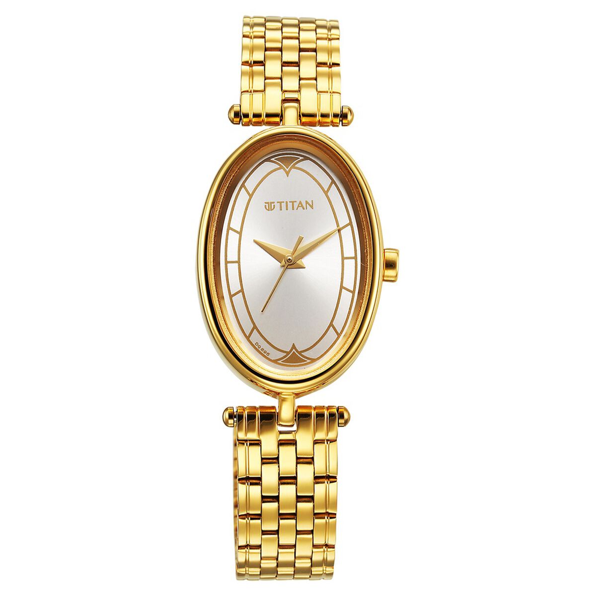 Titan Karishma Quartz Analog Silver Dial Golden Stainless Steel Strap Watch For Women 1