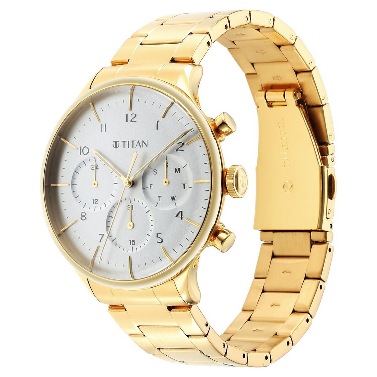 Titan Urban Magic Silver Dial Quartz Multifunction Stainless Steel Strap watch for Men 3