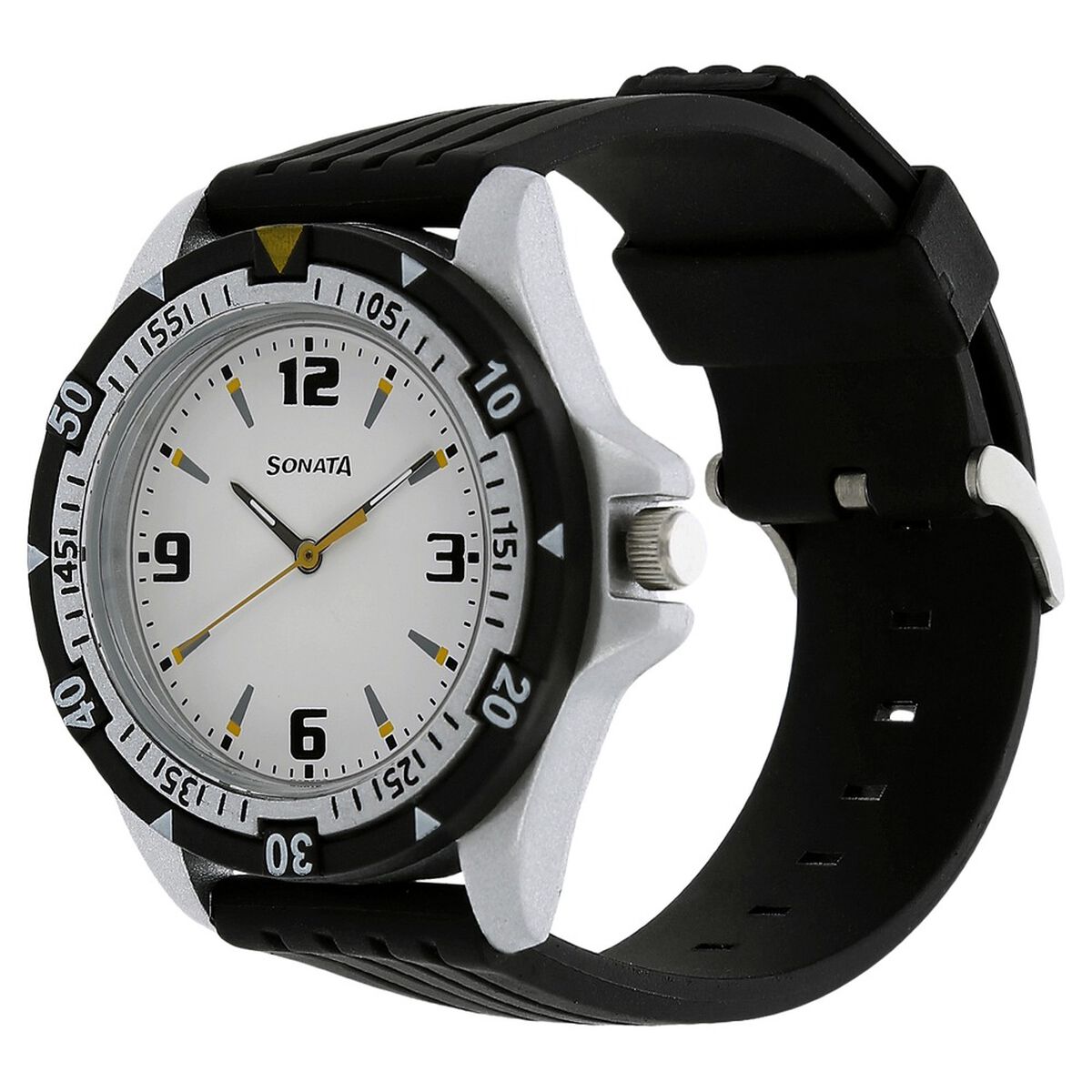 SF Quartz Analog White Dial Watch for Men 2