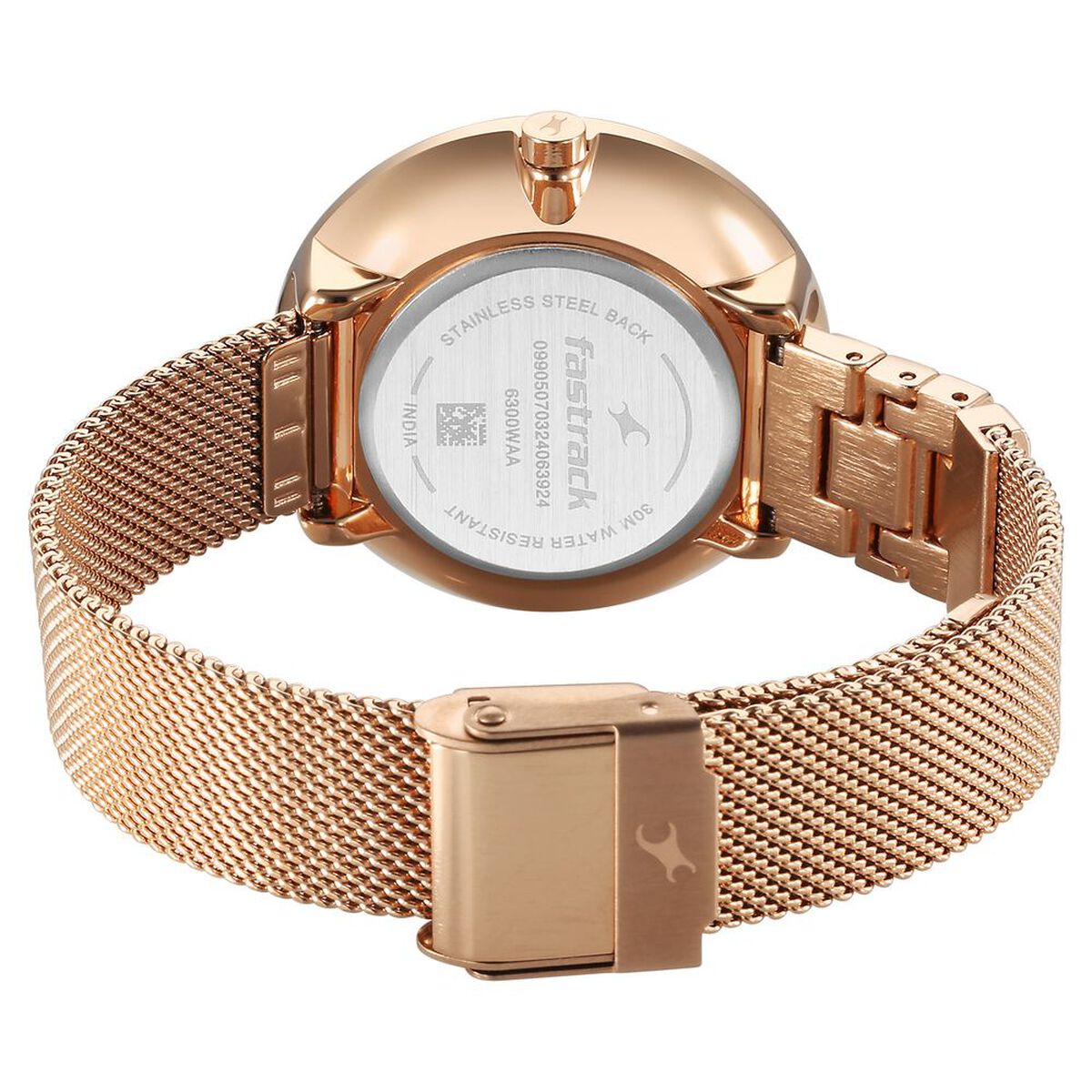 Fastrack Fleek Quartz Analog Green Dial Stainless Steel Strap Watch for Girls 5