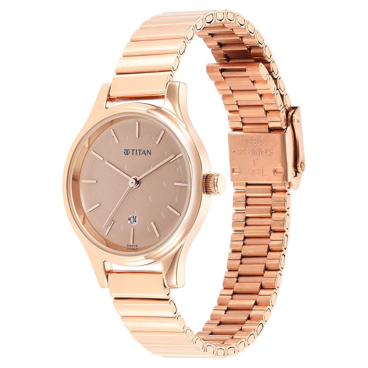 Titan Karishma Brown Dial Metal Strap Watch for Women 5
