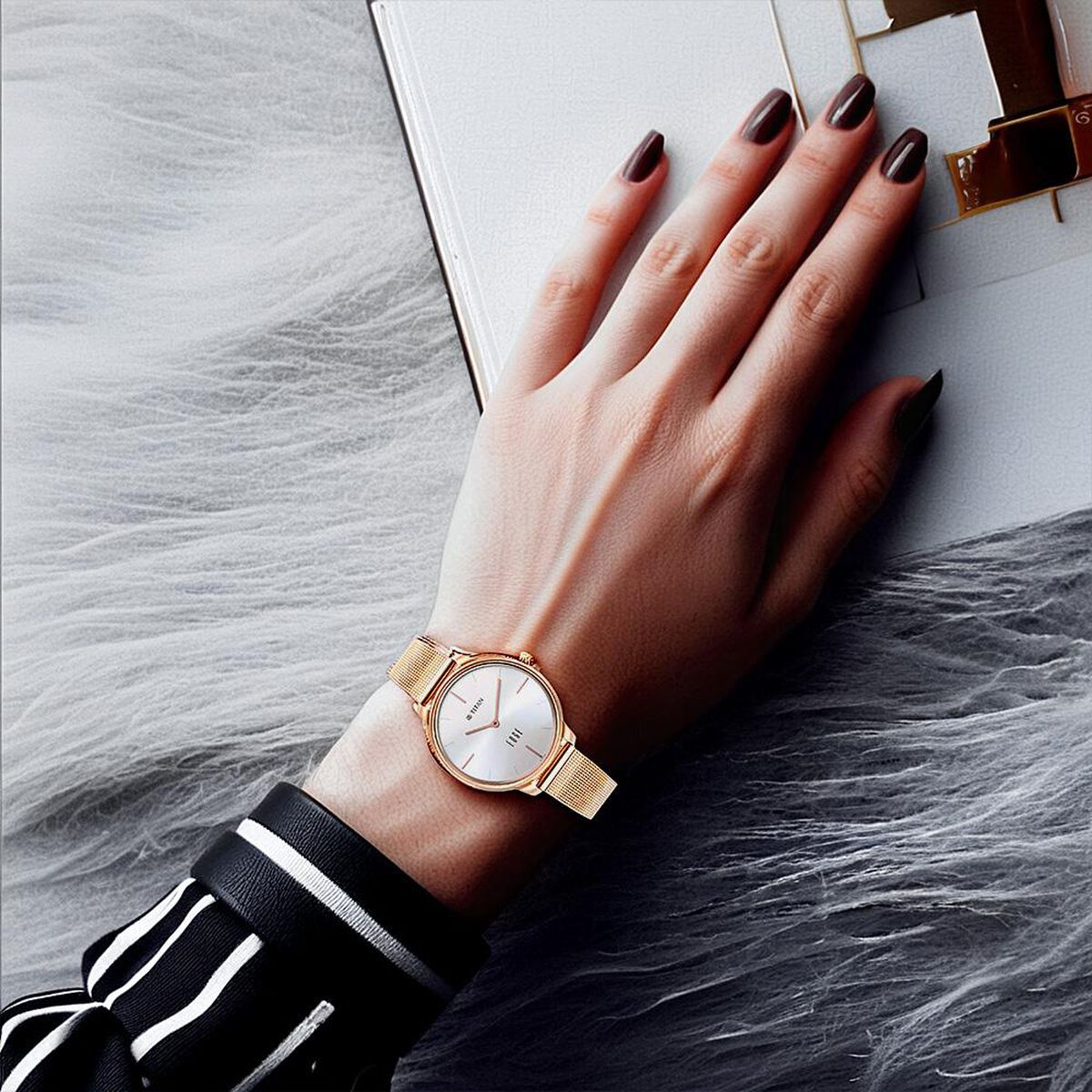 Titan Edge White Dial Analog Stainless Steel Strap watch for Women 4