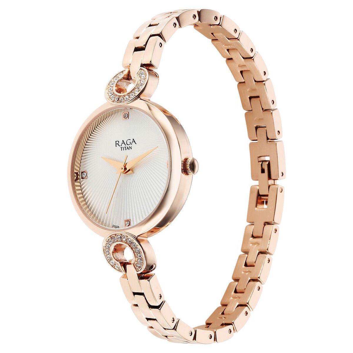 Titan Raga Showstopper Quartz Analog White Dial Metal Strap Watch for Women 3