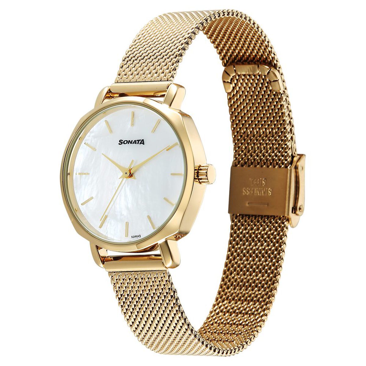 Sonata Eternia Quartz Analog Silver Dial Metal Strap Watch For Women 2