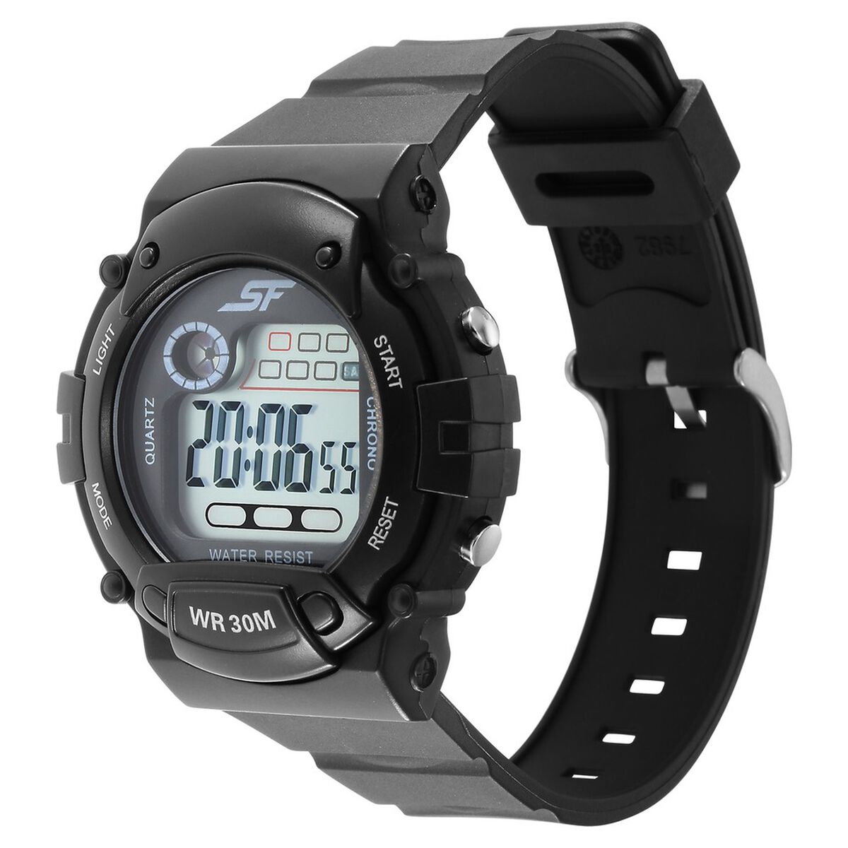 Sonata Digital Dial Black Plastic Strap Watch for Men 2