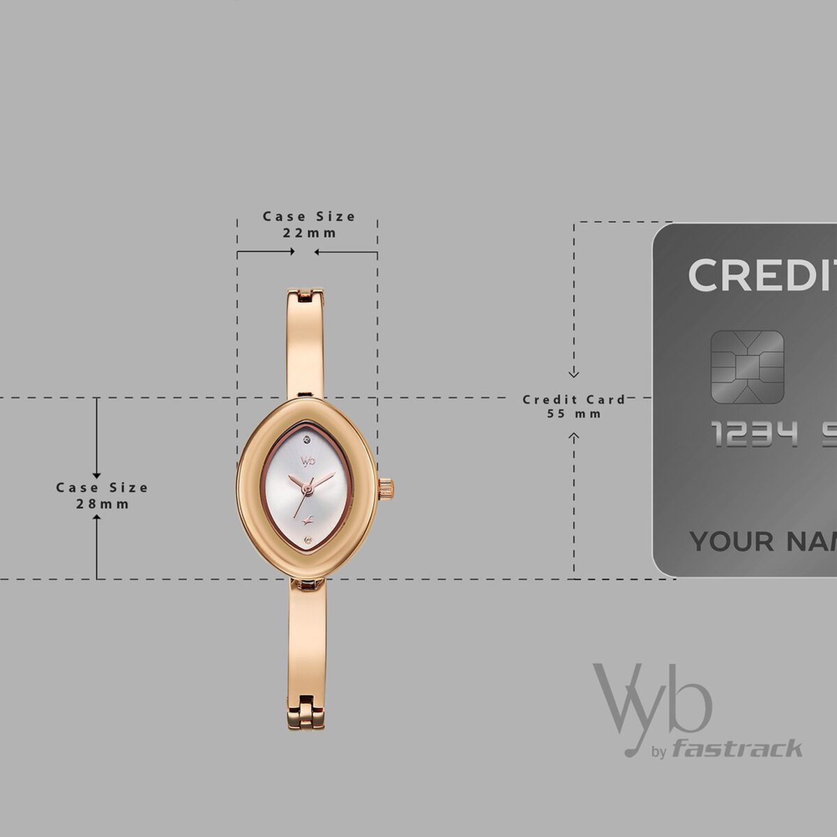 Vyb Luna By Fastrack Quartz Analog White Dial Rose Gold Metal Strap Watch For Girls 4