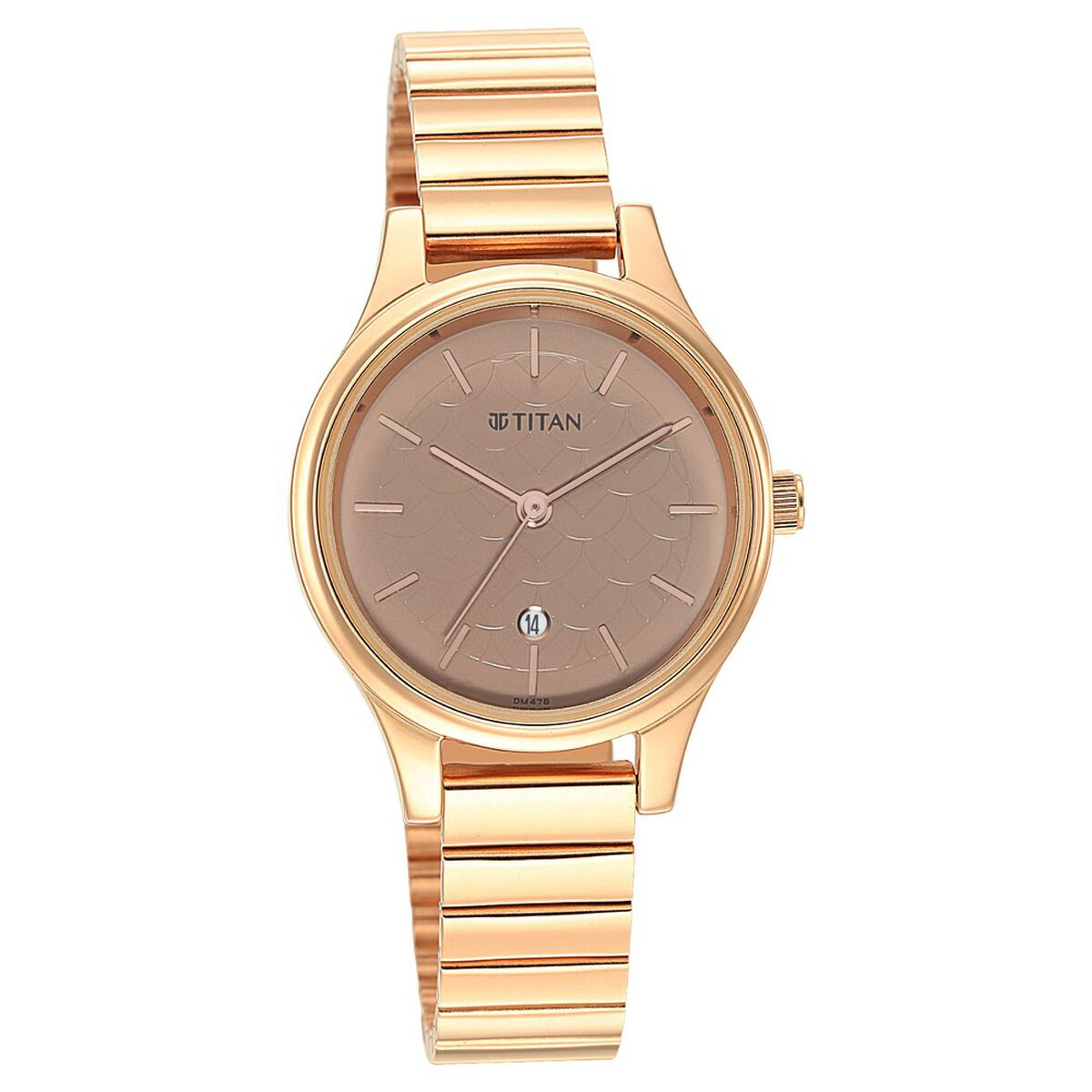 Titan Karishma Brown Dial Metal Strap Watch for Women 2