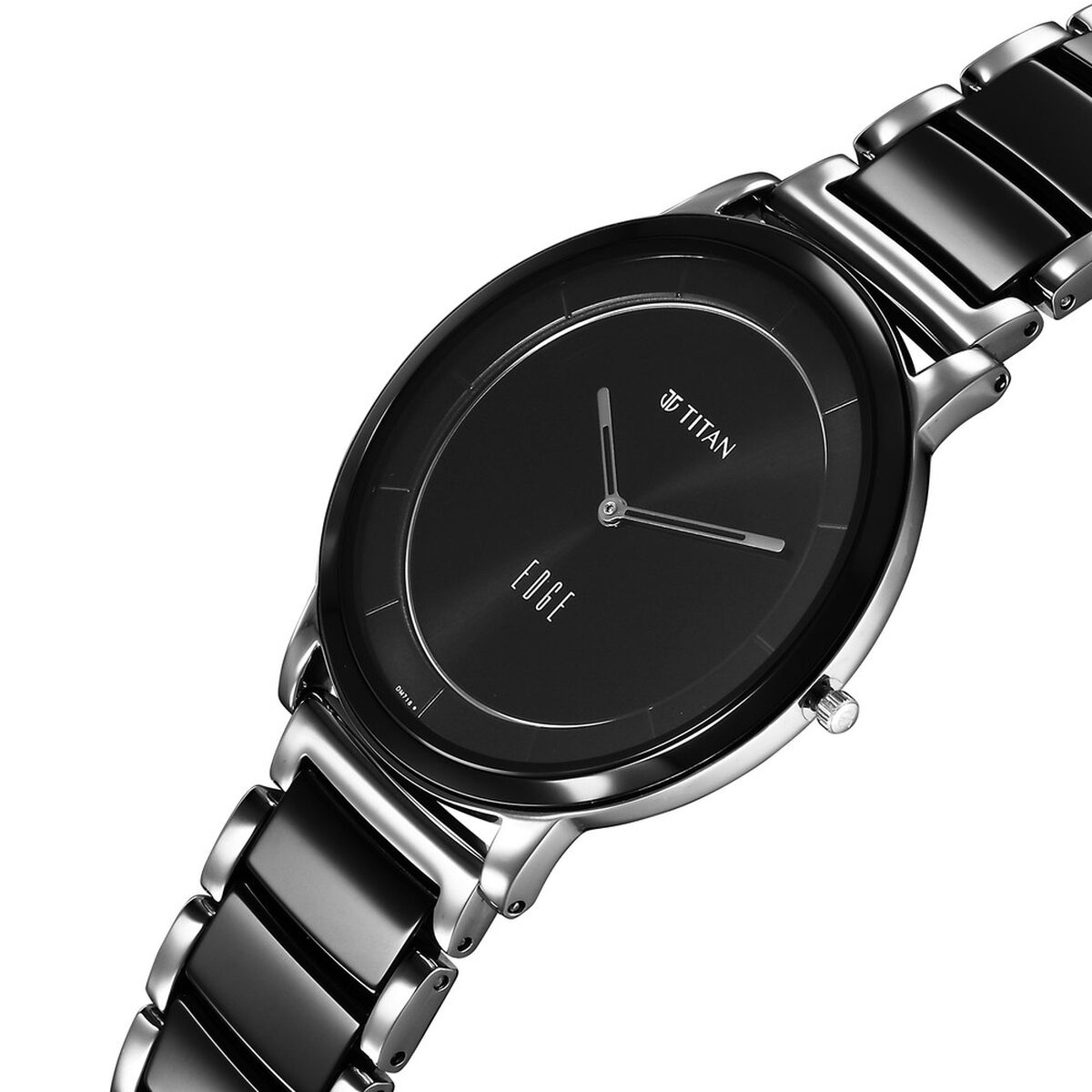 Titan Edge Fusion Quartz Analog Black Dial Two Toned Steel & Ceramic Strap Watch for Men 2