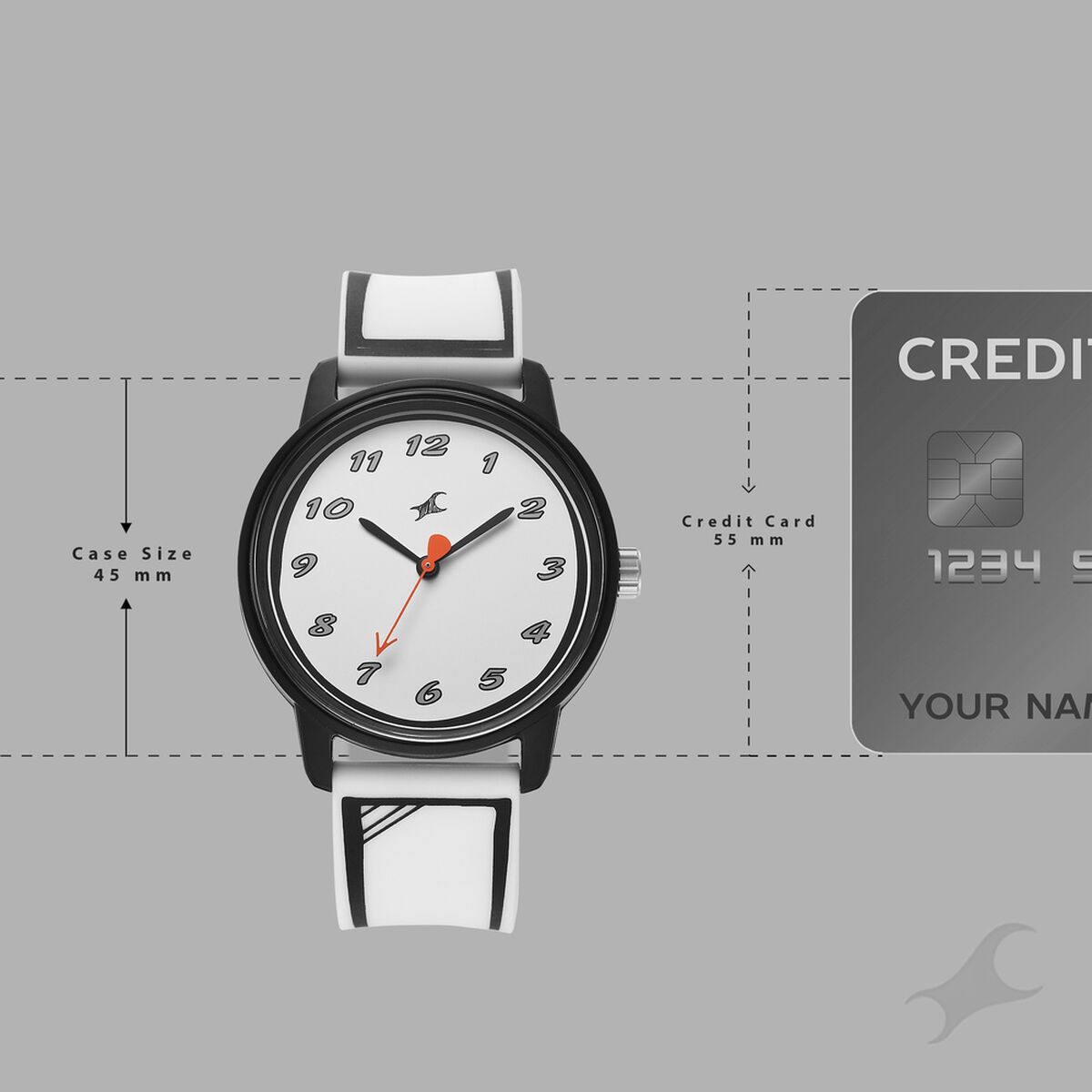 Fastrack Zine Quartz Analog White Dial White Silicone Strap Watch For Guys 4