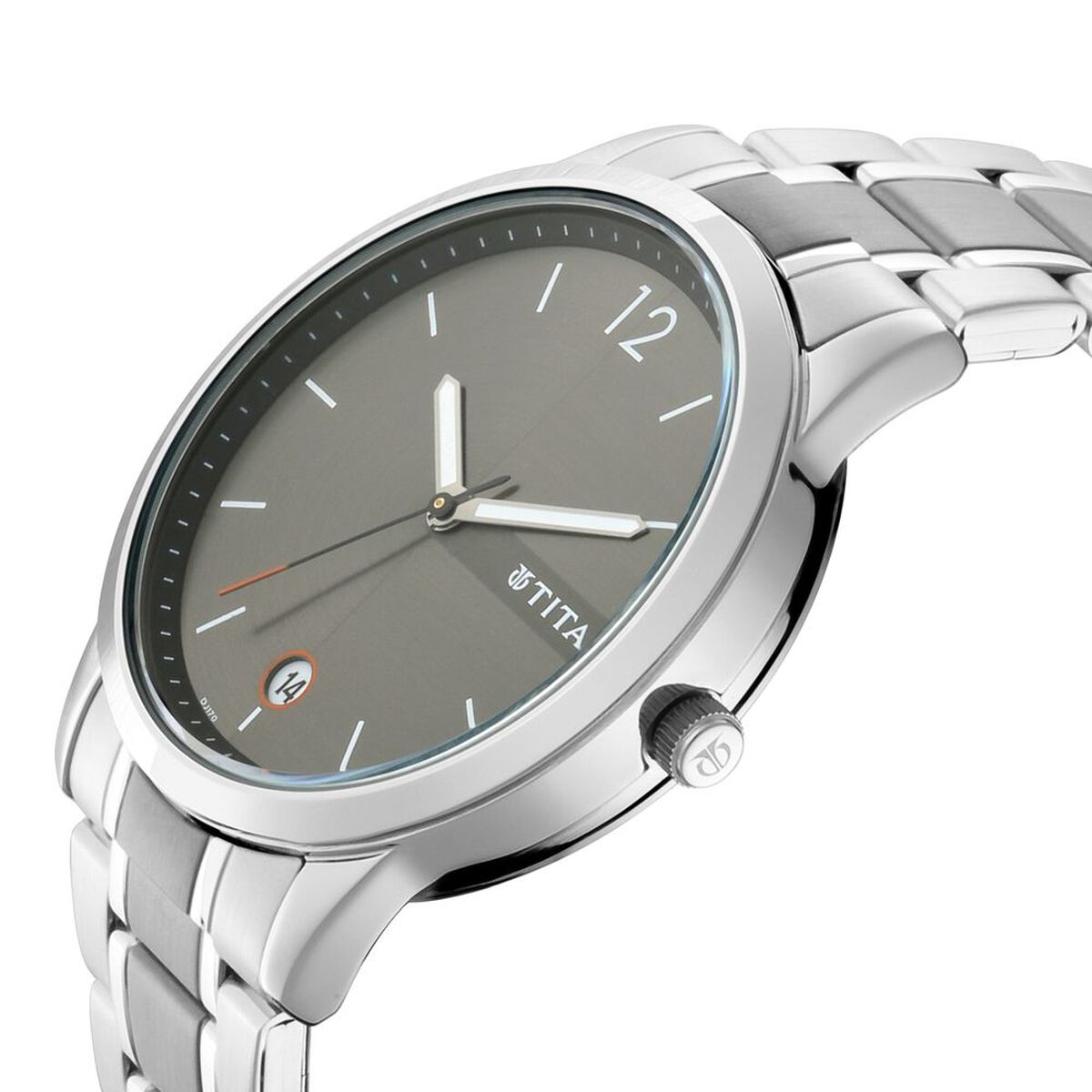Titan Men's Timeless Style Watch: Refined Anthra Dial and Metal Strap 2