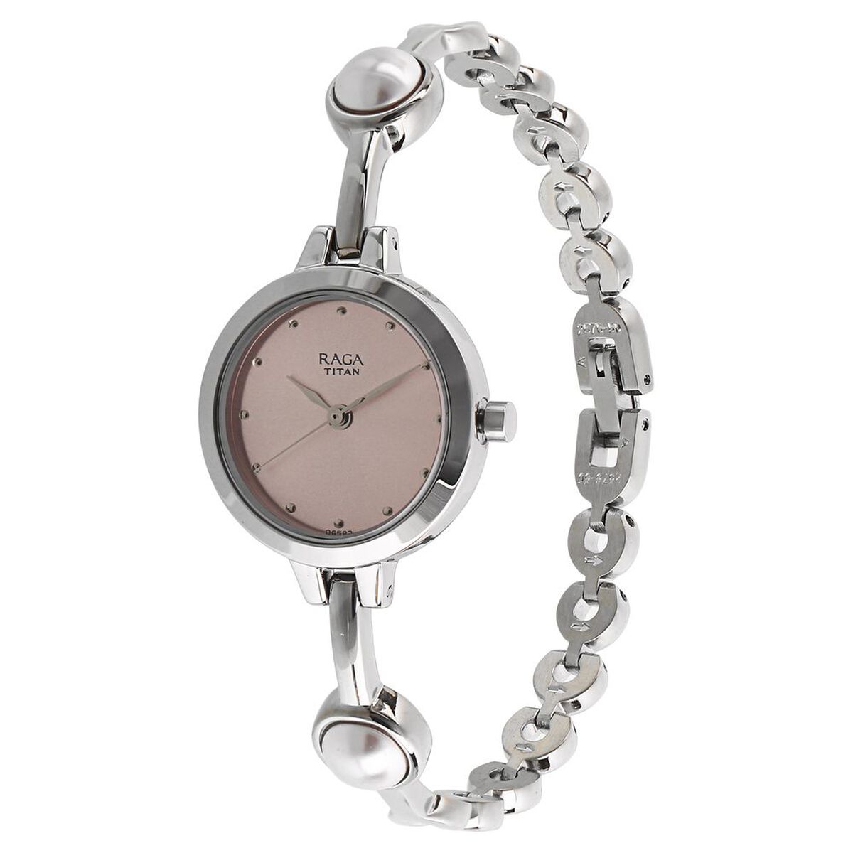 Titan Quartz Analog Pink Dial Metal Strap Watch for Women 2