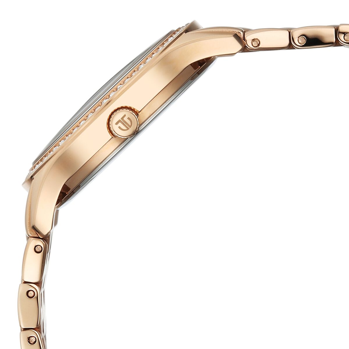Titan Purple Glamour Quartz Analog Blue Dial Rose Gold Stainless Steel Strap Watch For Women 4