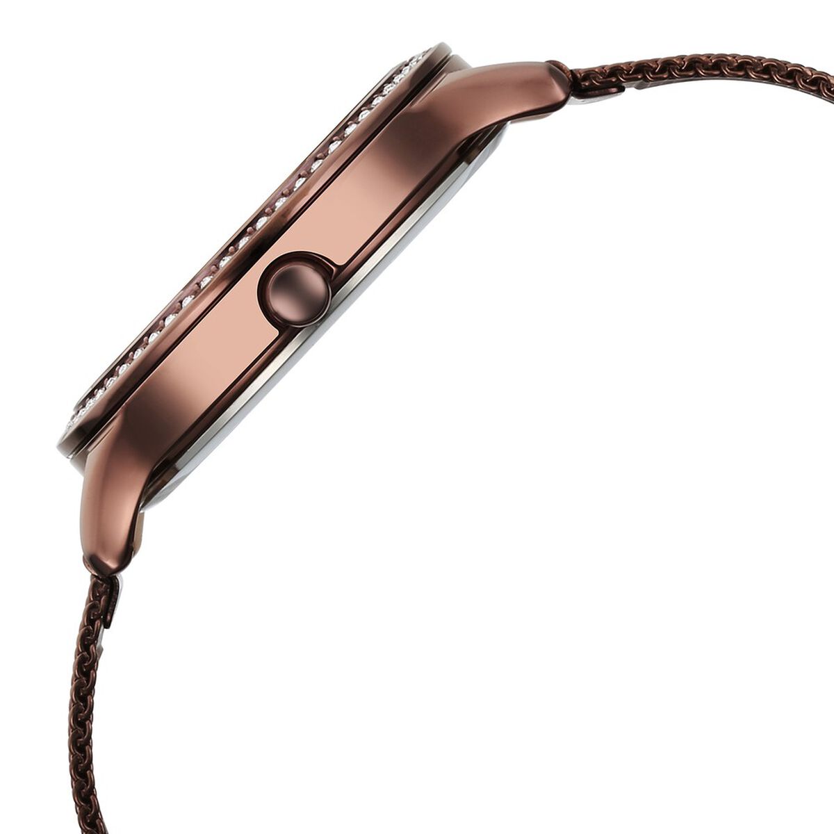 Titan Purple Glam It Up Brown Dial Analog with Date Stainless Steel Strap Watch for Women 4