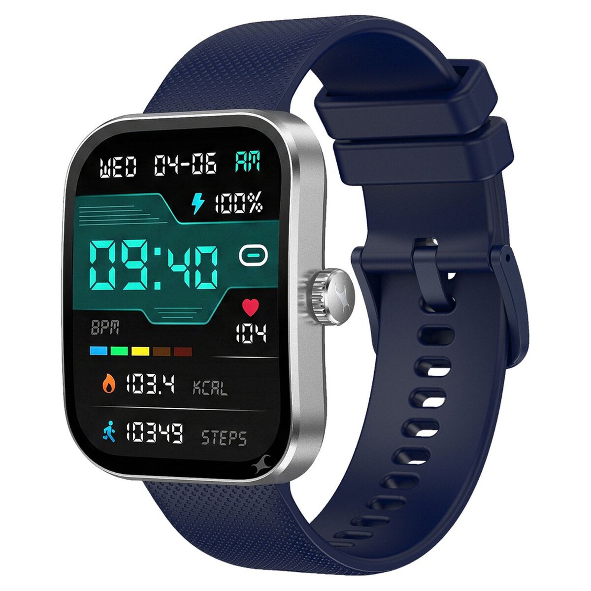Fastrack Revoltt FS3 Smartwatch with 2.01" TFT Display,Push Button Interactions, HRM, SpO2, Sleep, Rotary Crown 1